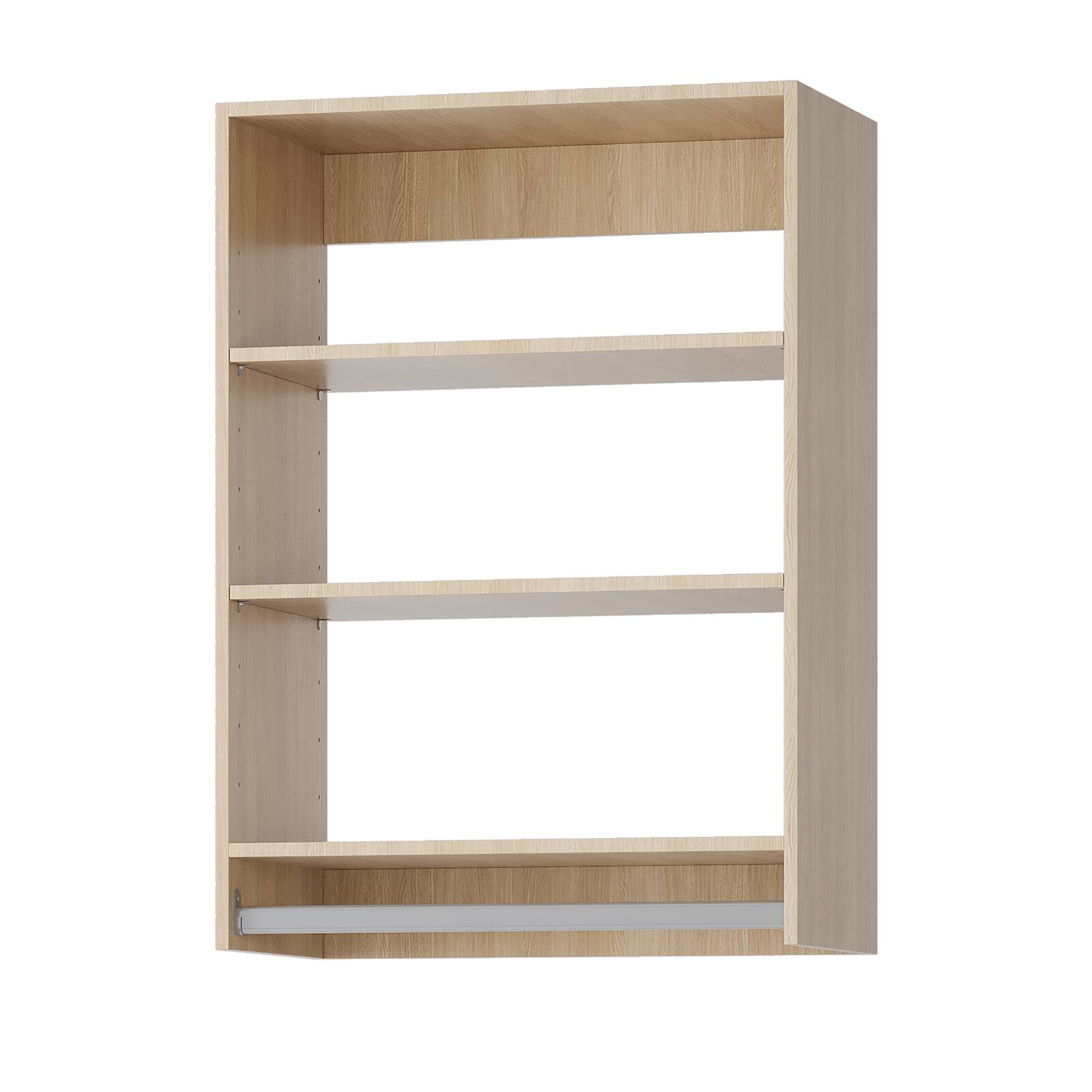 Alt View 7. Roomtec - Roomtec 28.5 in Wood Medium Hanging Closet Unit-Customizable Wall Mounted Modular Closet System for Bedroom Closet - Wood.