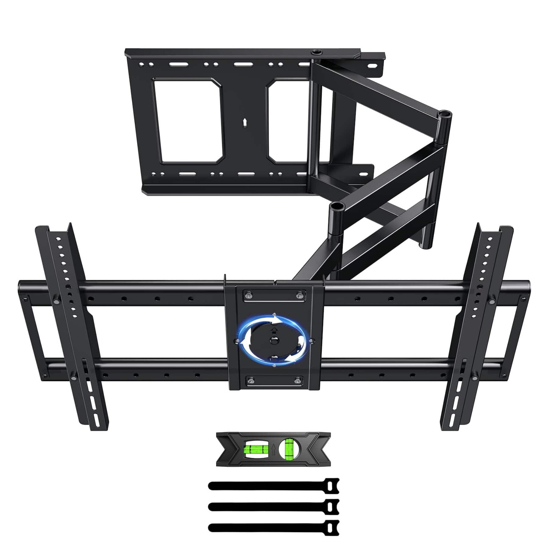 Dazzed Corner - Long Arm TV Wall Mount for 37–75 in. TVs, 36.4 in. Extension, Max VESA 600x400mm - Black