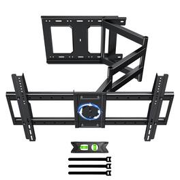 Dazzed Corner - Long Arm TV Wall Mount for 37–75 in. TVs, 36.4 in. Extension, Max VESA 600x400mm - Black
