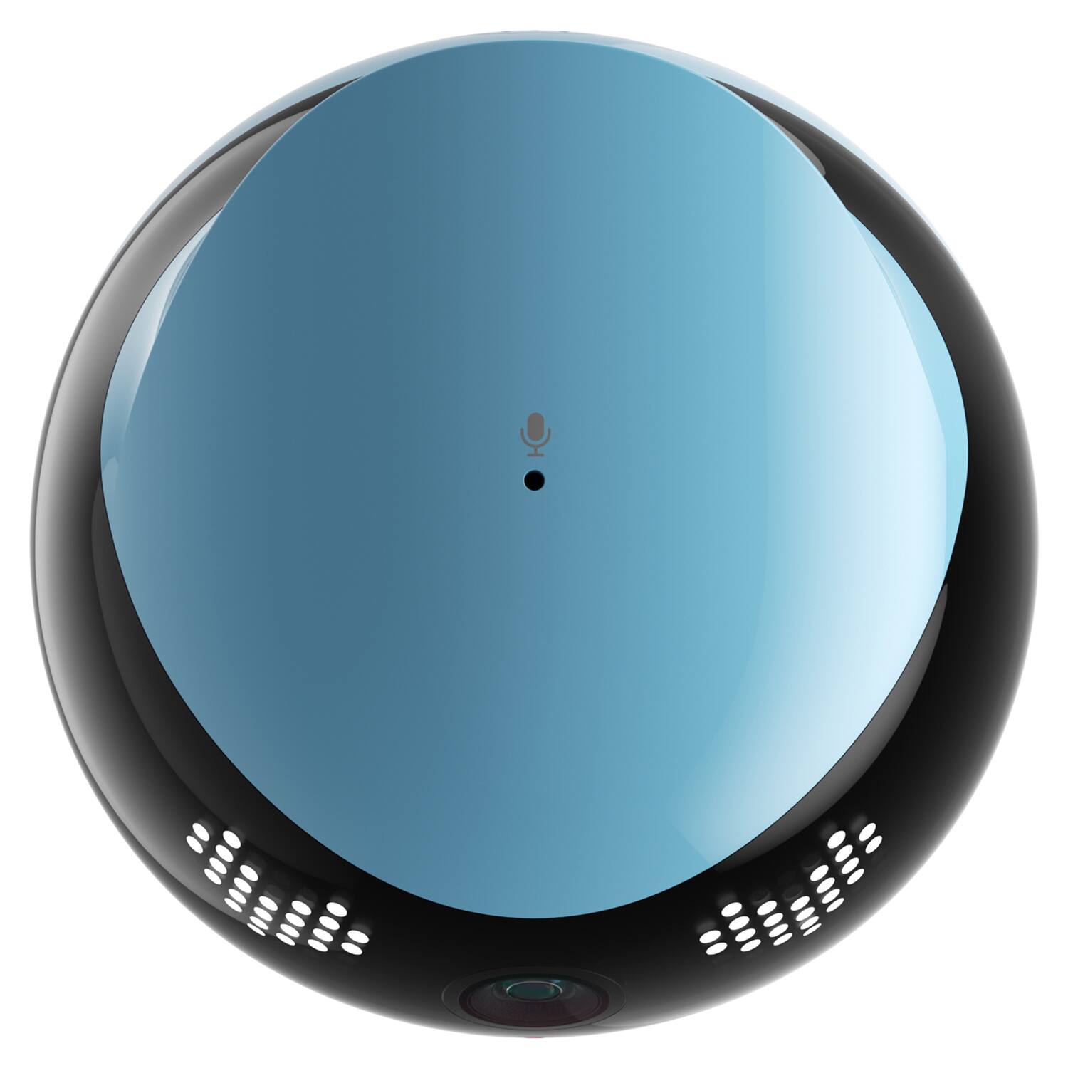 Back. Enabot - EBO Air 2 Whole-Home Mobile Robot, 2K Ultra HD Camera, Remote Monitoring and Control - Jay Blue.