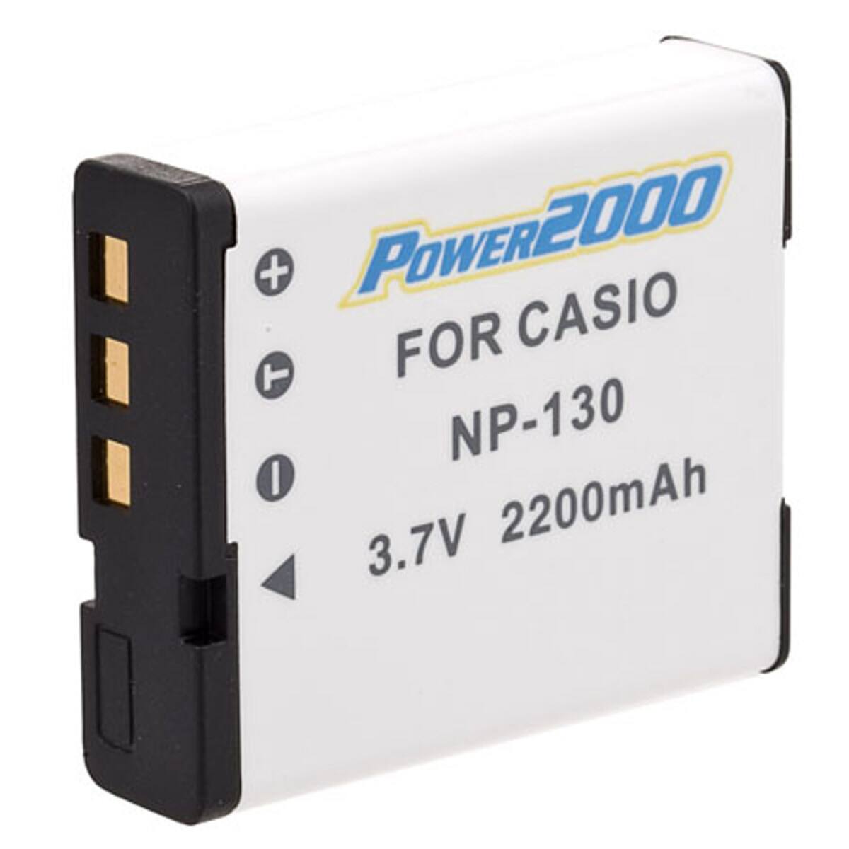 Power2000 - NP-130 3.7V 2200mAh Rechargeable Li-Ion Battery for Casio Cameras