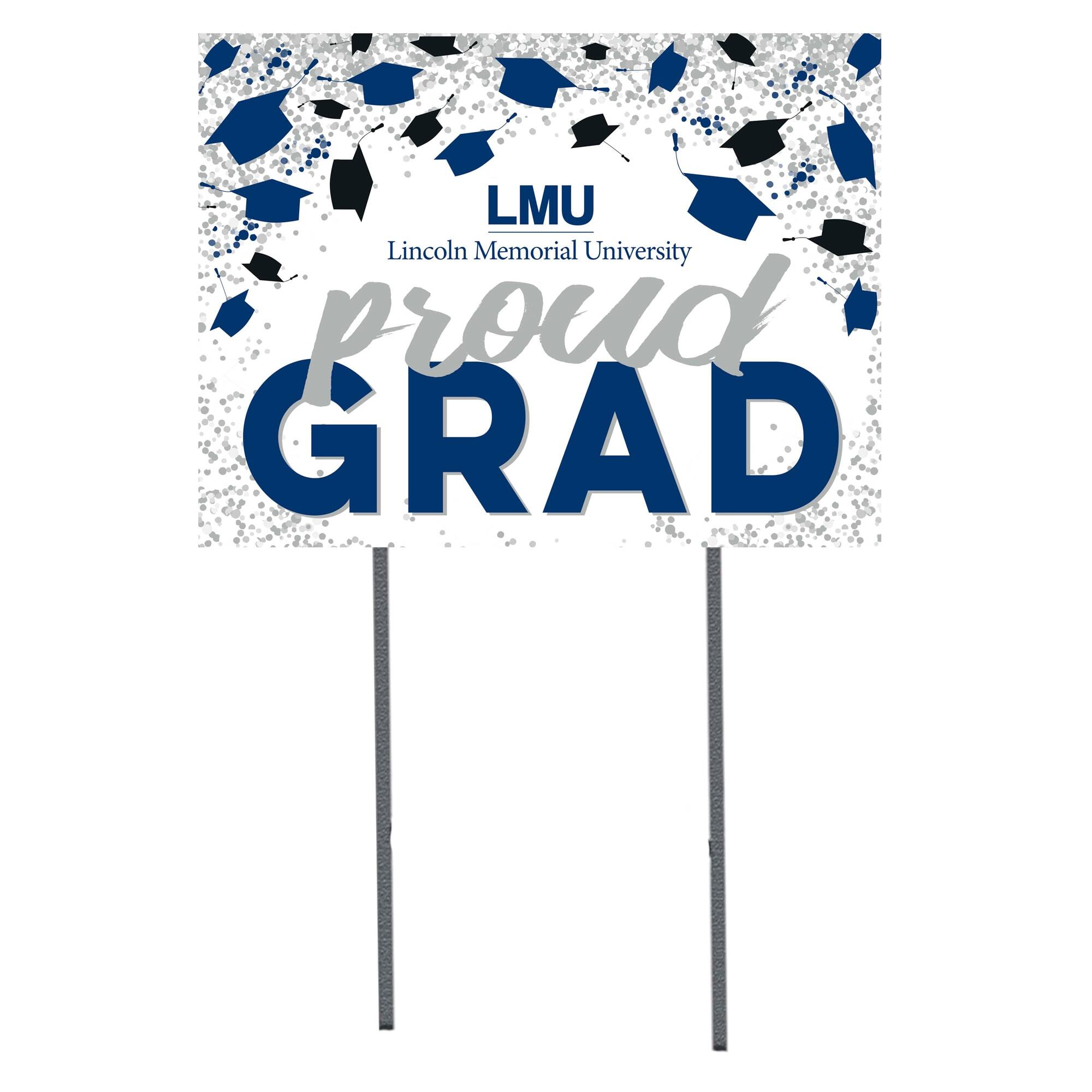 Lincoln Memorial Railsplitters 18" x 24" Proud Grad Yard Sign