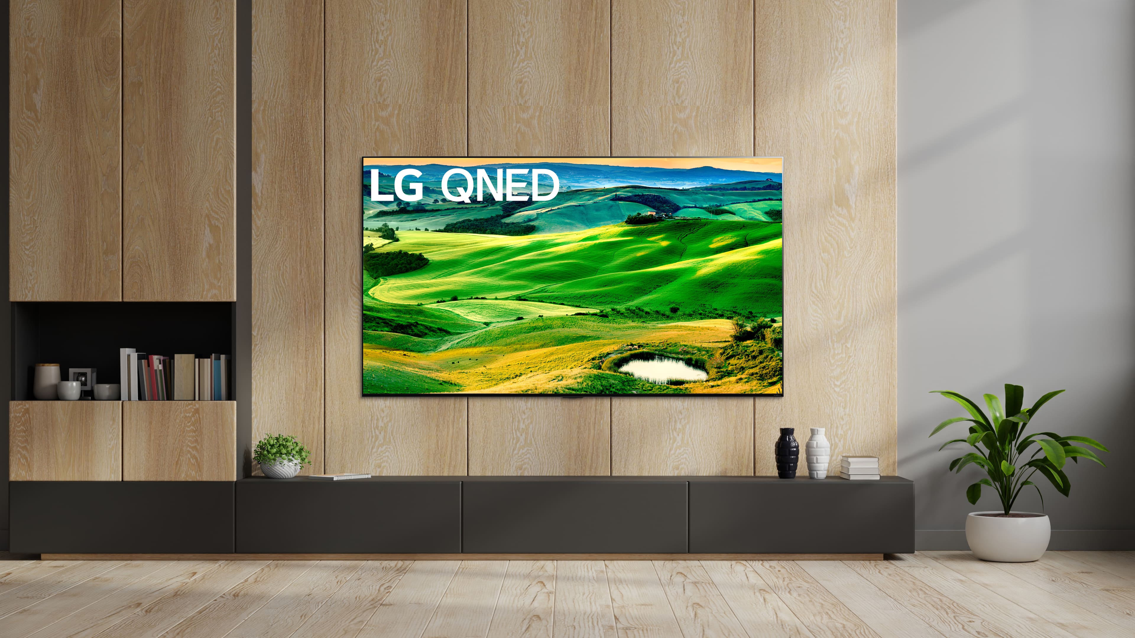 Alt View 23. LG - 65" Class 80 Series QNED 4K UHD Smart webOS TV - Black.