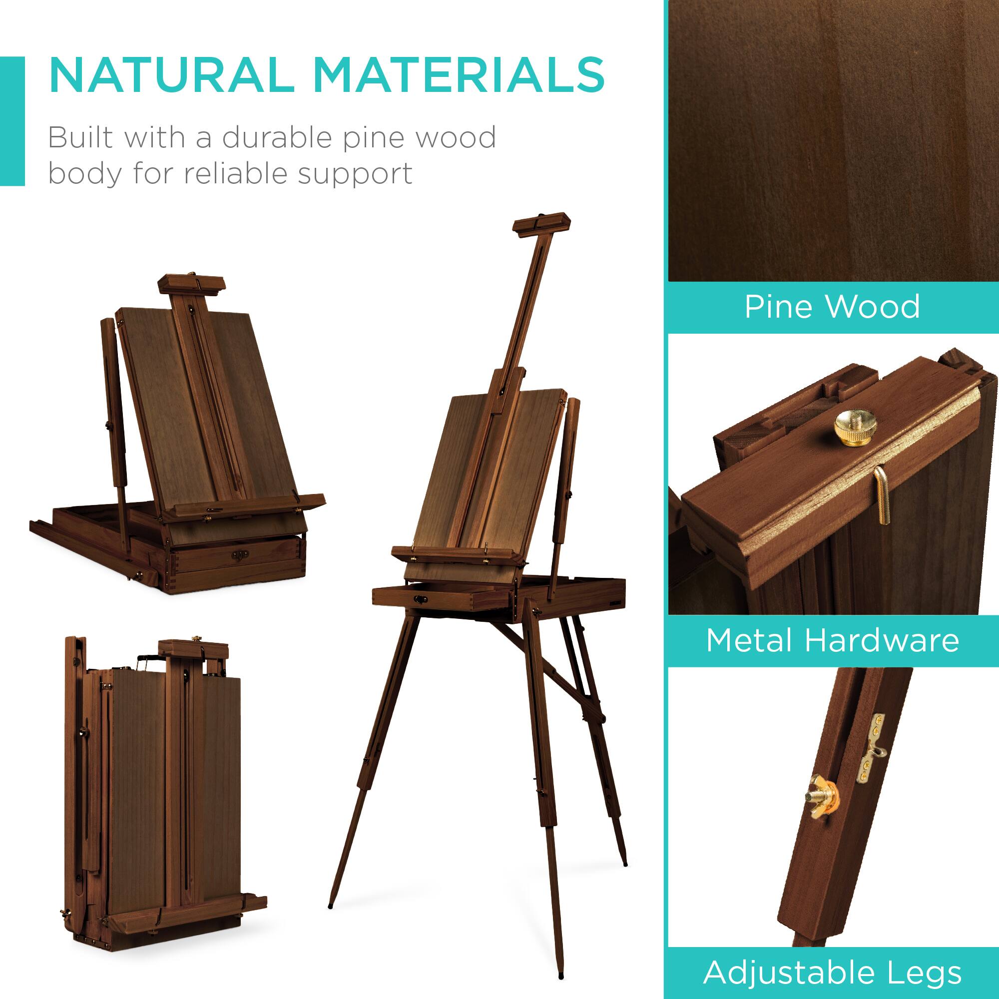 NATURAL MATERIALS  
Built with a durable pine wood body for reliable support

- Pine Wood
- Metal Hardware
- Adjustable Legs