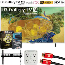 Bundle - LG - 55" Gallery TV with Frame LX7B Mini LED 4K TV 2026 + 2-Year Extended Warranty