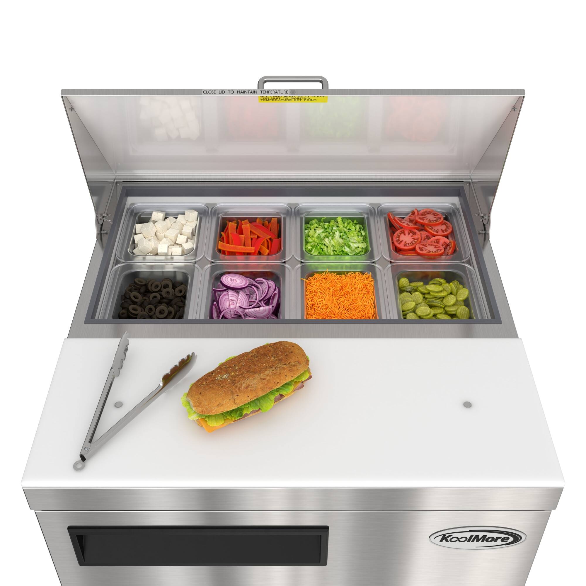 KoolMore

CLOSE LID TO PANTAIN
TEMPERATURE
DO NOT TOUCH

KoolMore