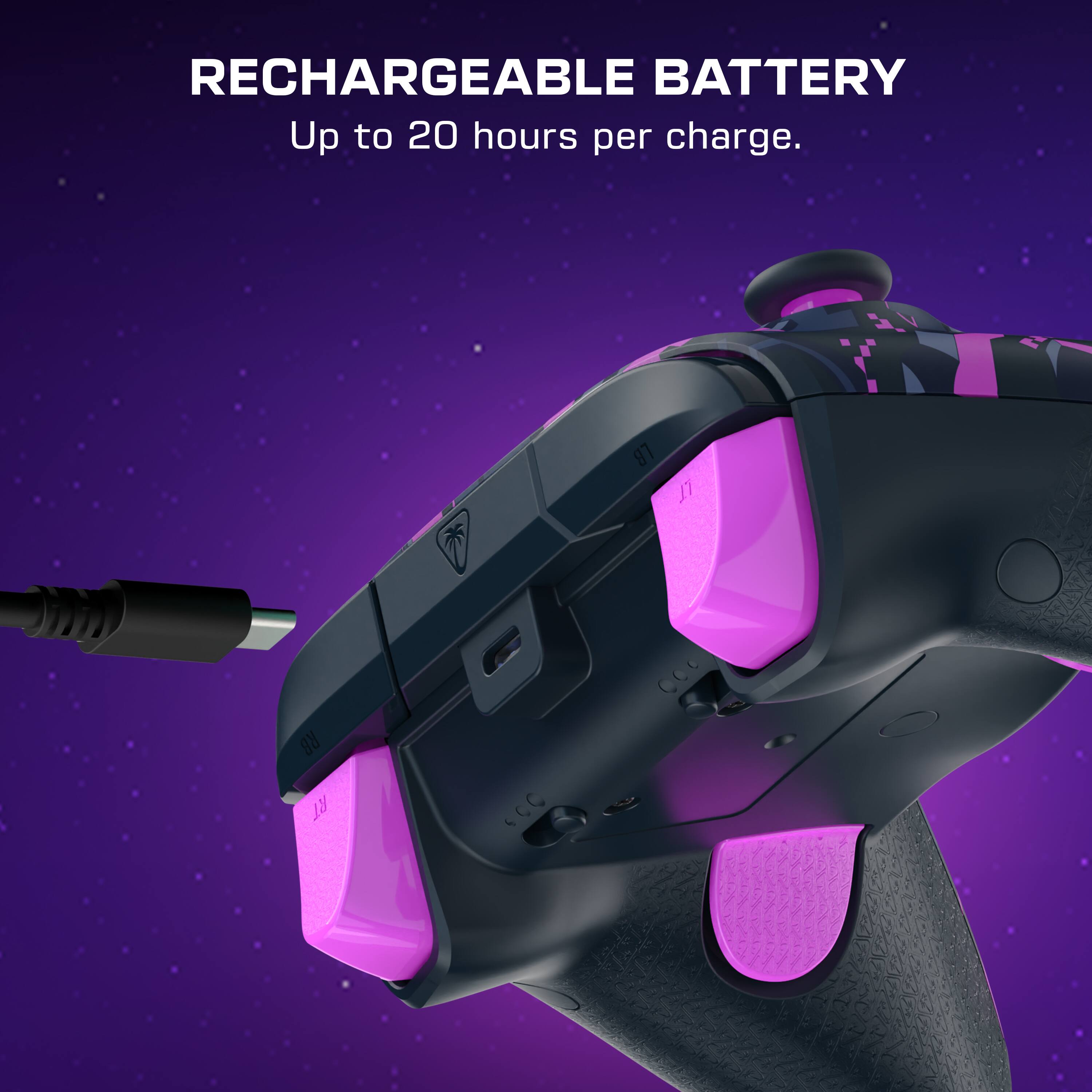 RECHARGEABLE BATTERY  
Up to 20 hours per charge.