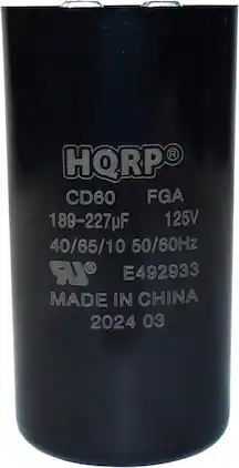 HQRP - 189-227uf 125V Start Capacitor for AC Electric Motor Start HVAC Blower Compressor Pump 189-227MFD CD60