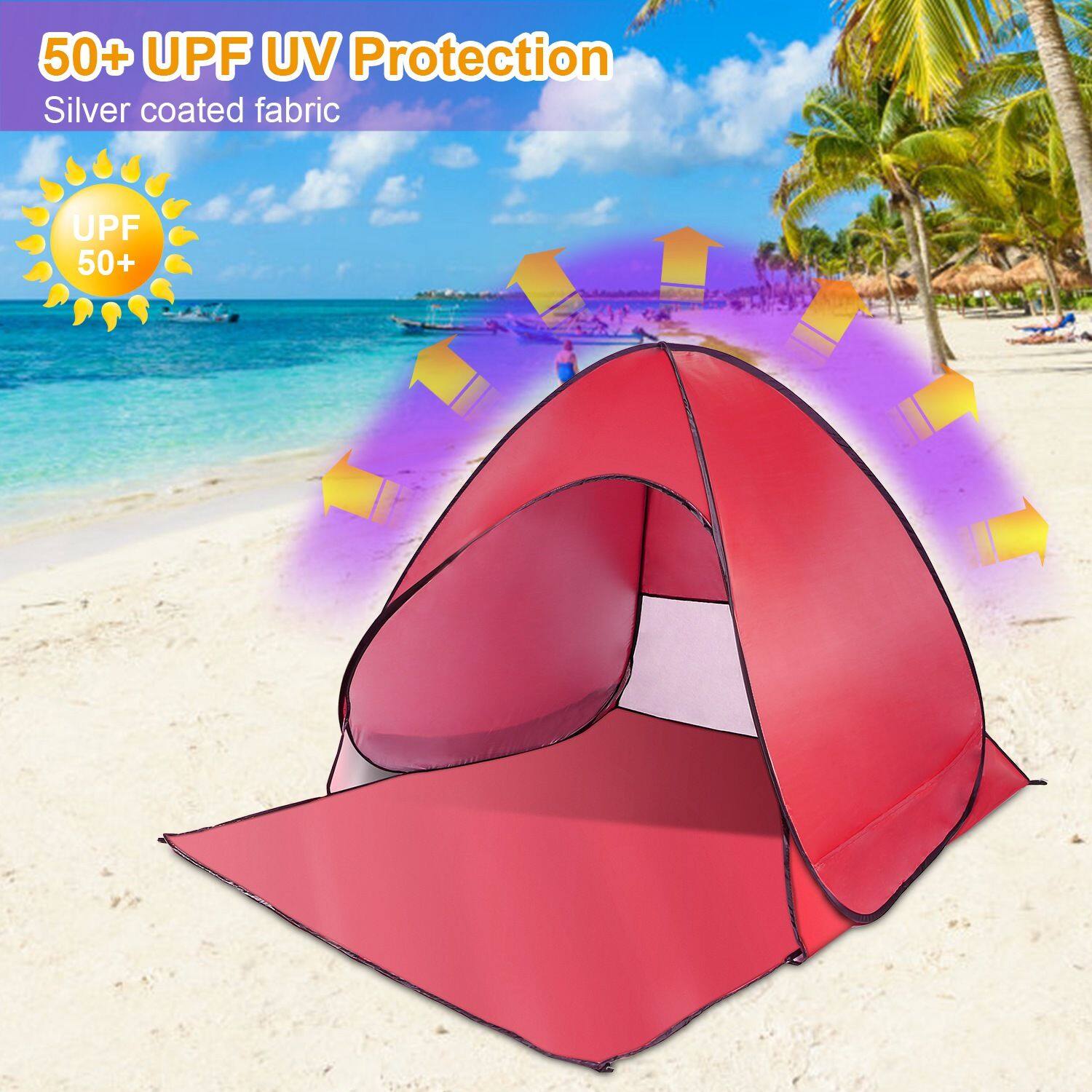 50+ UPF UV Protection  
Silver coated fabric