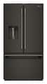 KitchenAid - 36 in. Wide 30 cu. ft. French Door Refrigerator with Exterior Water and Ice - Black Ore