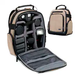 USA Gear - Camera Backpack with Customizable Interior Storage and Weather Resistant Bottom
