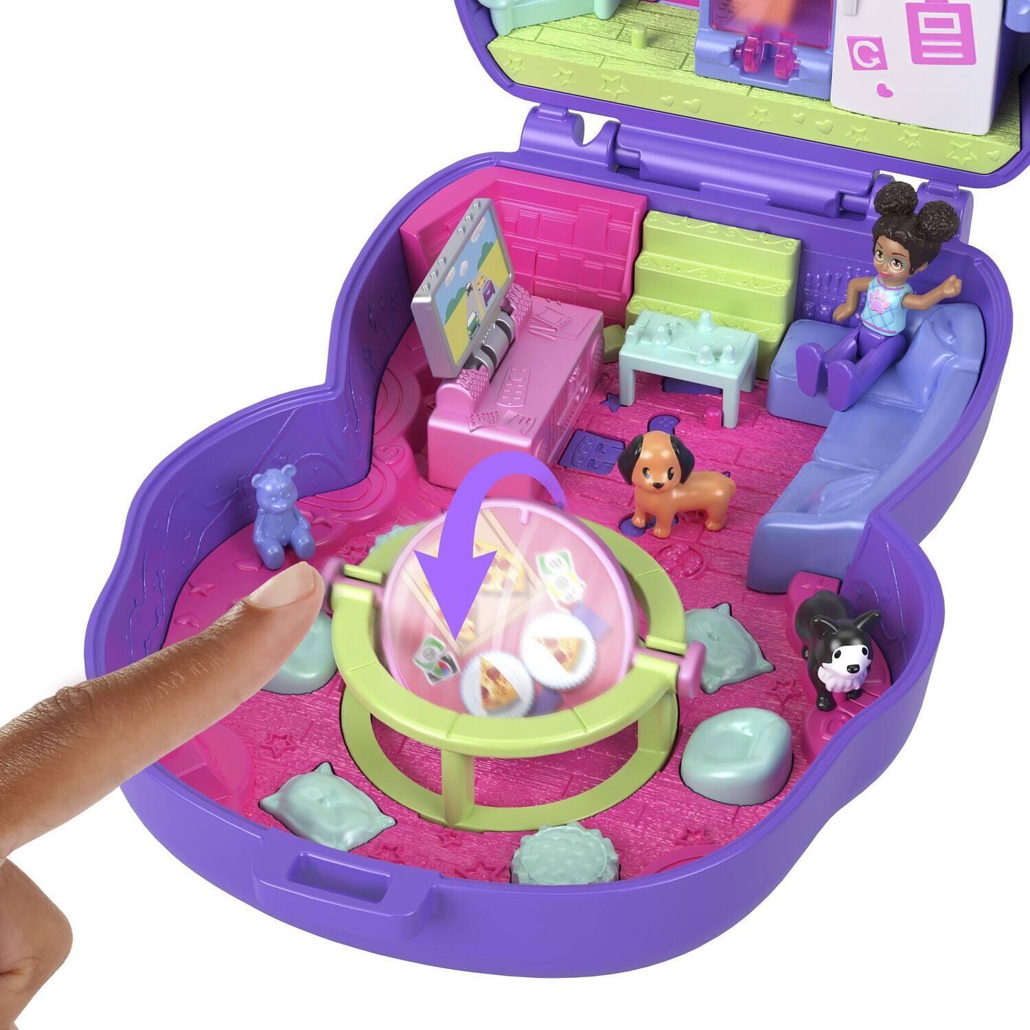 Alt View 4. Mattel - Mattel - Polly Pocket Sleepover Puppy Compact   - Collectibles - Multicolor.