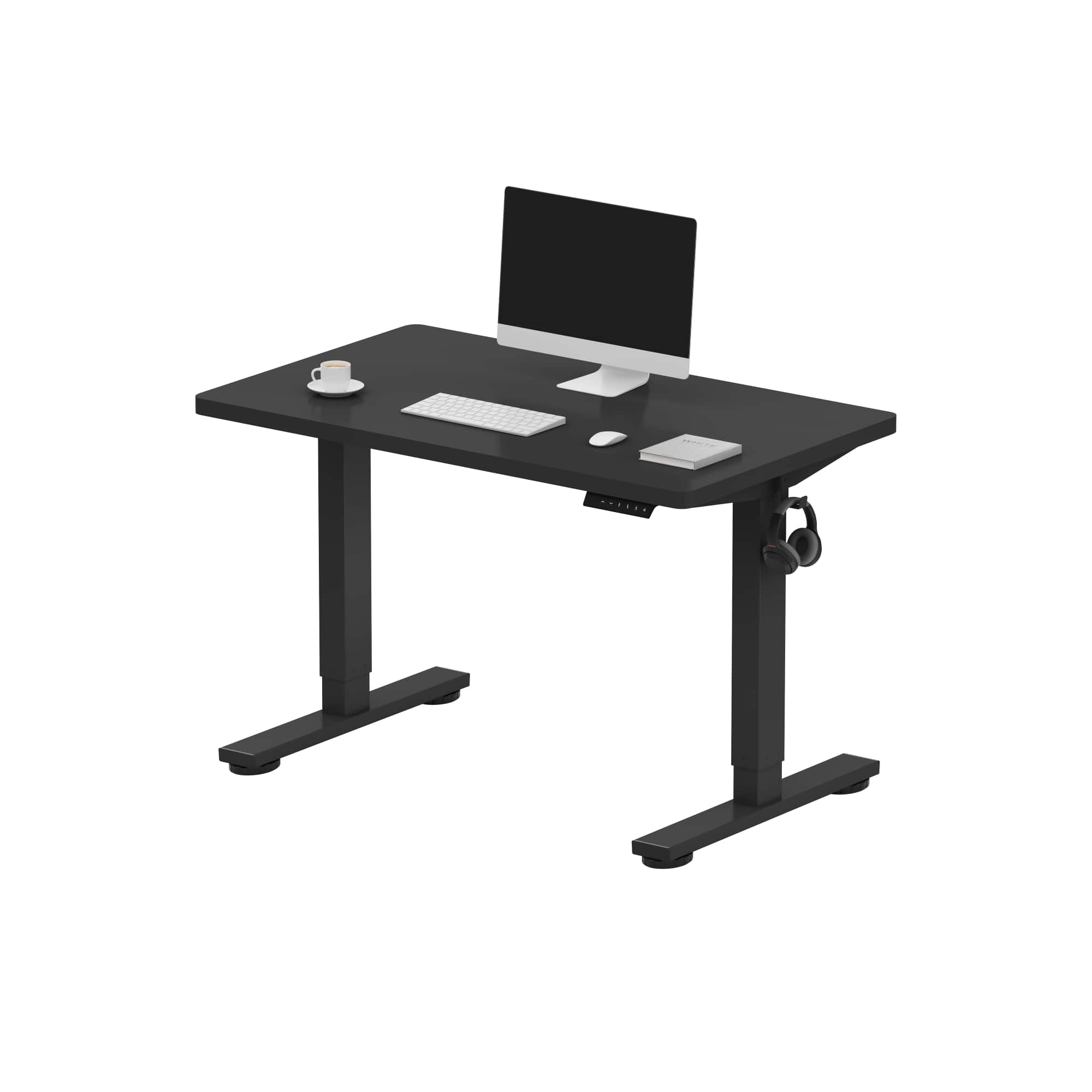 FlexiSpot - E2 40''W Electric Adjustable Standing Desk Chipboard, / - Black