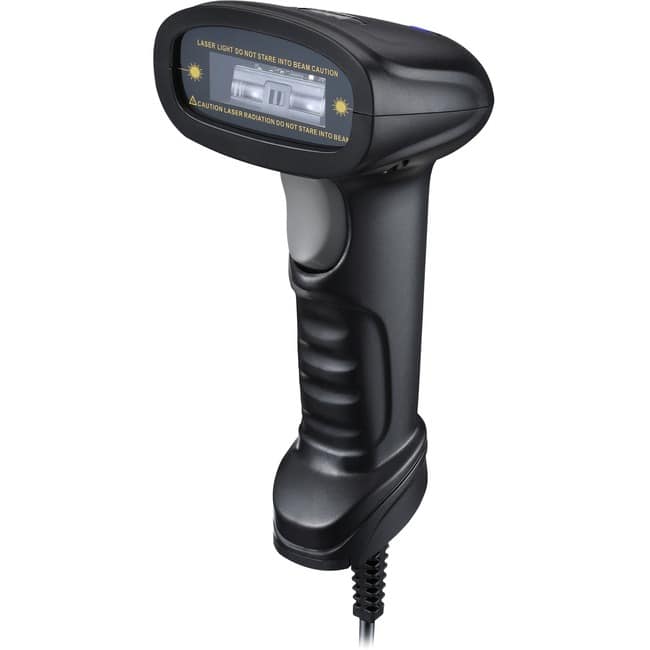Adesso - NuScan 1600U 1D Handheld CCD Barcode Scanner (USB) - Cable Connectivity - 300 scan/s - 16" Scan Distance - 1D - Unknown