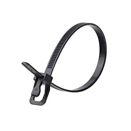 Front. RETYZ - RETYZ WorkTie 14 in. L Black Cable Tie 20 pk - Black.