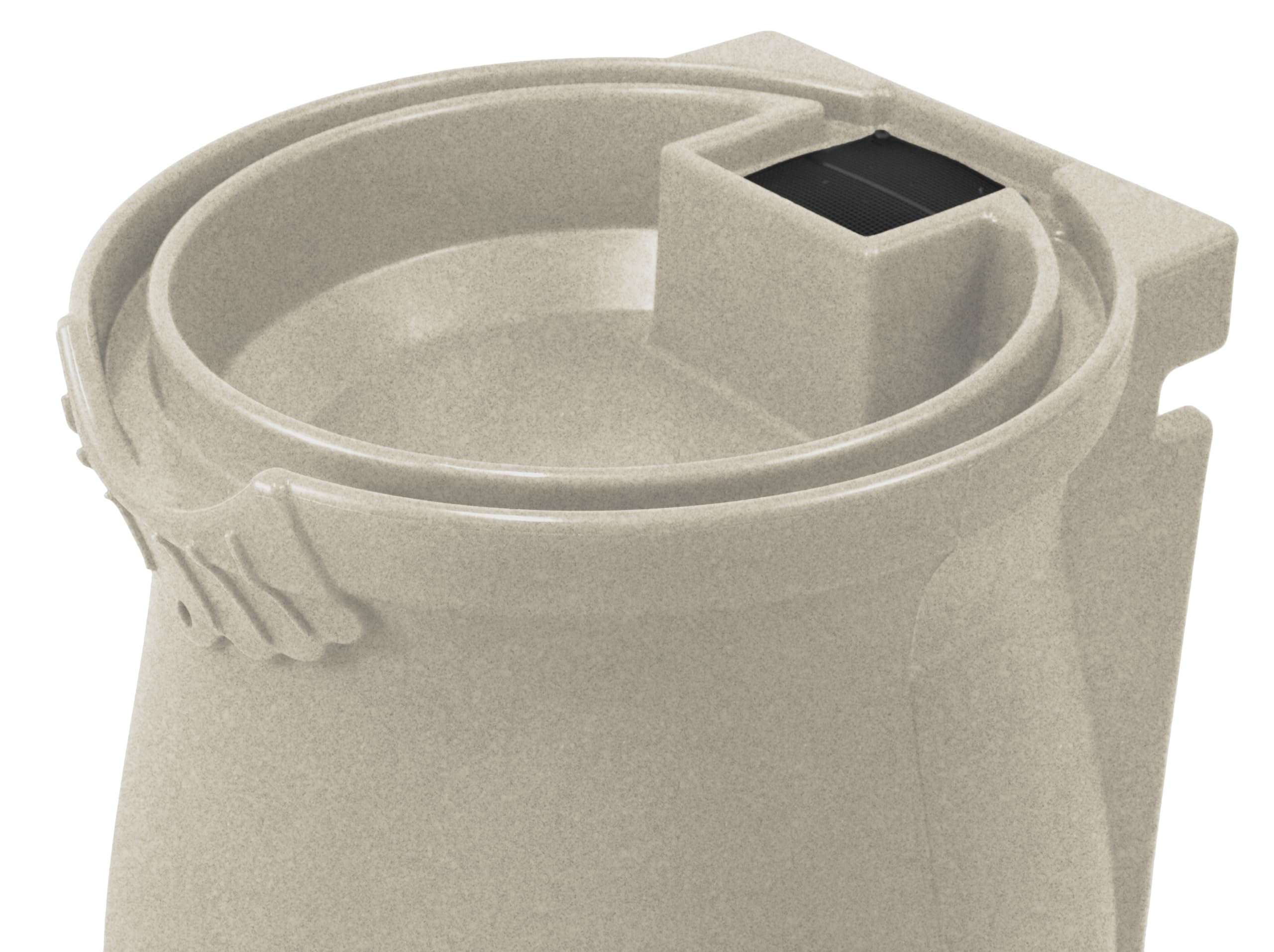 Alt View 7. Good Ideas - Good Ideas RWURN50-SAN 50 Gallon Rain Water Saver Wizard Barrel Urn, Sandstone - Sandstone.