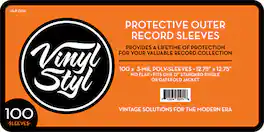 PopMarket - Vinyl Styl® VS-P-006 12 Inch Outer Record Sleeves - Open Top - 100 Count - (Clear) - BAGS / SLEEVES - Multicolor