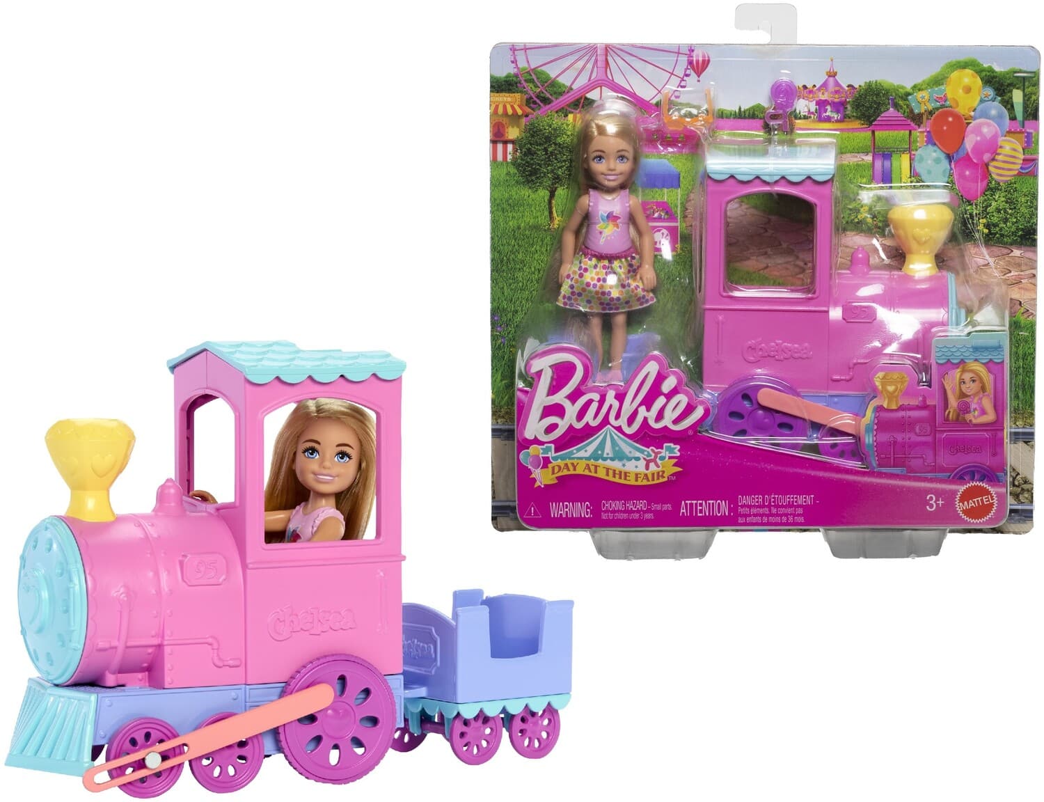 Mattel - Barbie Day at the Fair Chelsea Carnival Train, Blonde - Collectibles - Multicolor