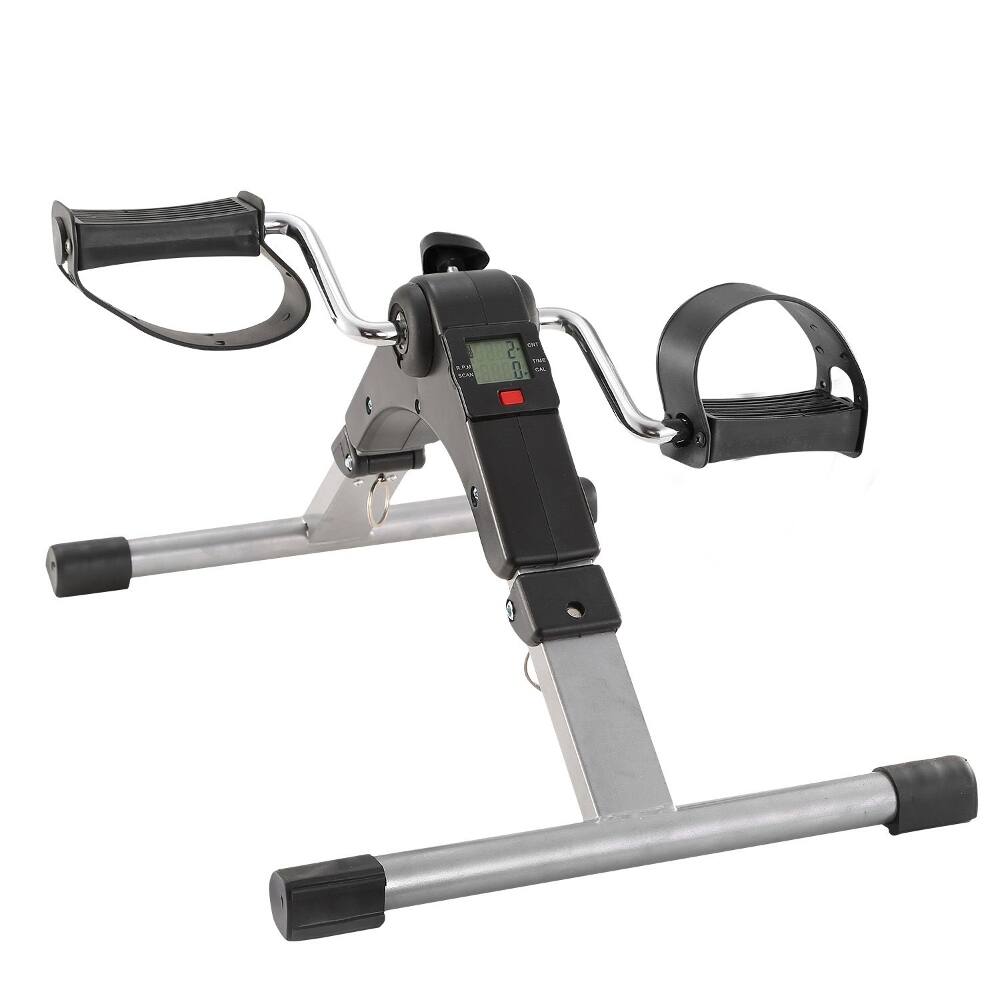 Front. Loheer - Loheer Pedal Exerciser Under Desk Exercise Bike Foldable Adjustable Resistance LCD Display - Black.