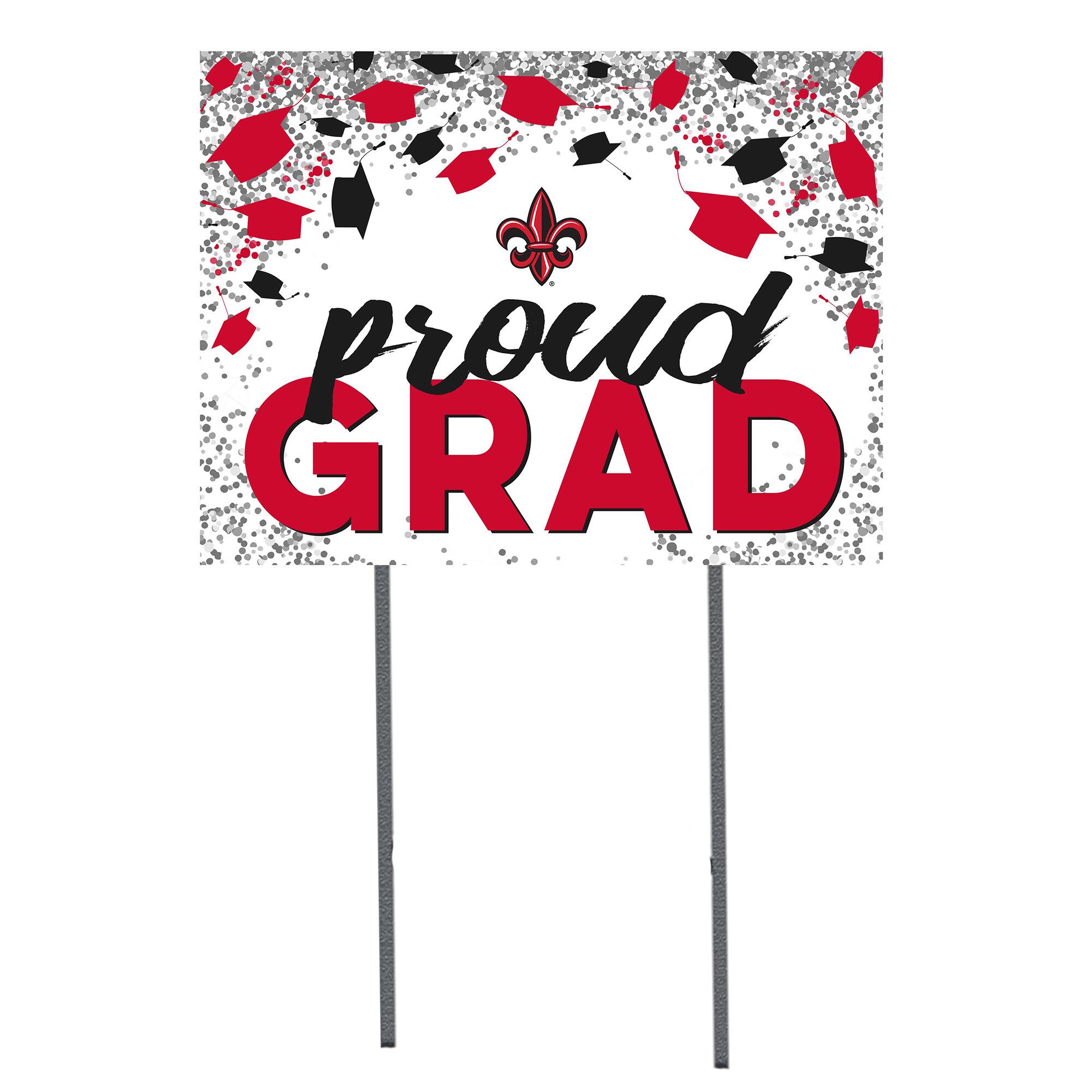 Louisiana Ragin' Cajuns 18'' x 24'' Grad Yard Sign