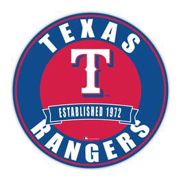Fan Creations - Texas Rangers 24" Circle with Banner - Multicolor