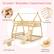 STURDY WOODEN CONSTRUCTION Solid Pine Wood 14+7 Plywood Slats Extra Support Feet Splinter-free Round Corners