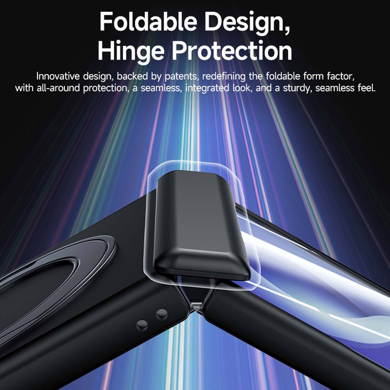 Foldable Design, Hinge Protection

Innovative design, backed by patents, redefining the foldable form factor, with all-around protection, a seamless, integrated look, and a sturdy, seamless feel.
