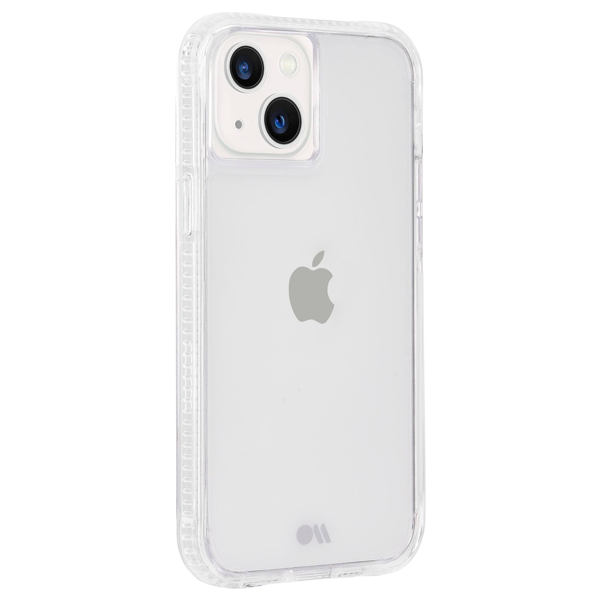 Left. Case-Mate - Tough Clear Plus Hardshell Case w/ Antimicrobial for iPhone 13 mini - Clear.