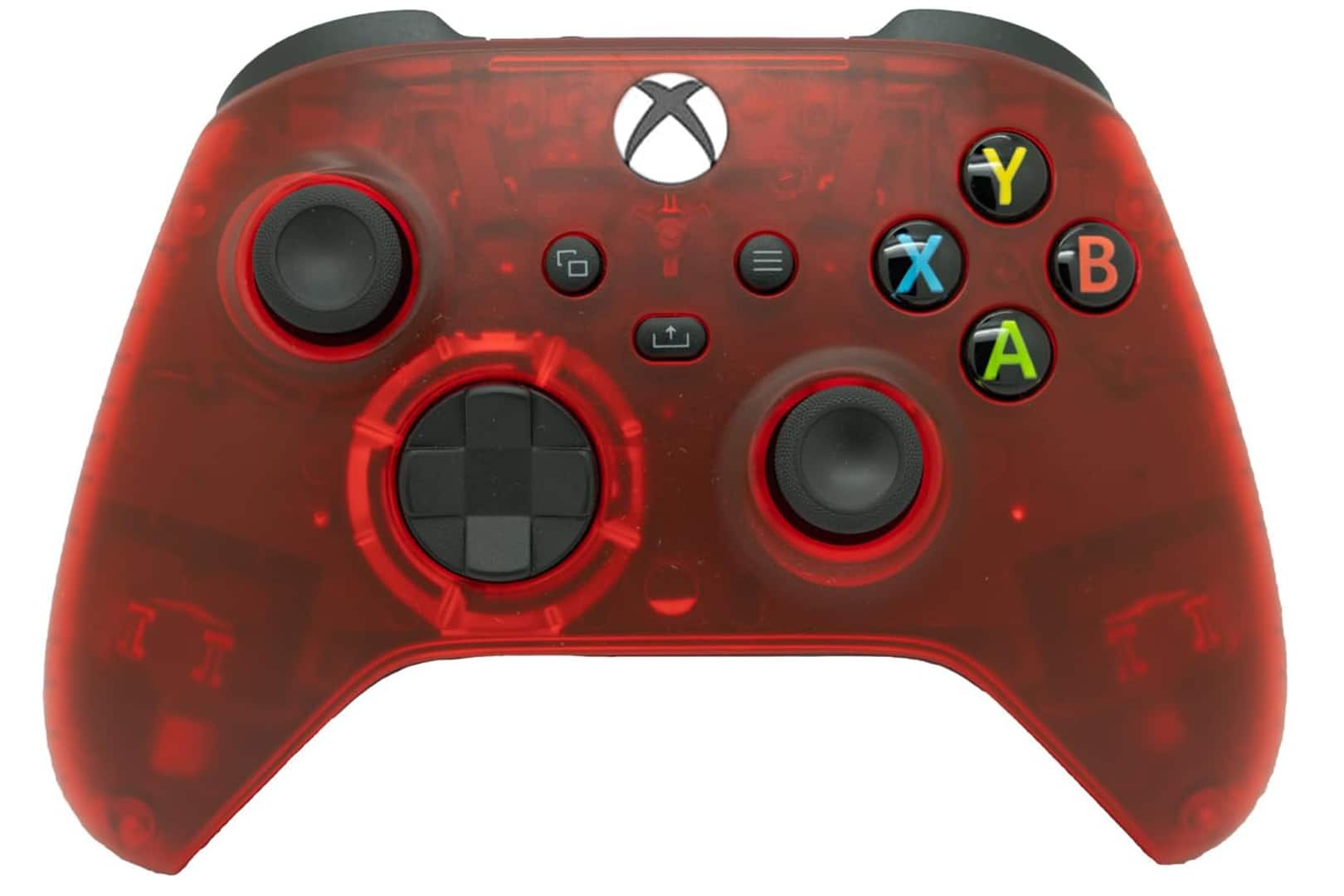 ProControllers - Wireless Xbox Custom Controller – Compatible with Xbox One, Xbox Series X, Xbox Series S & PC - Clear Red - Multi