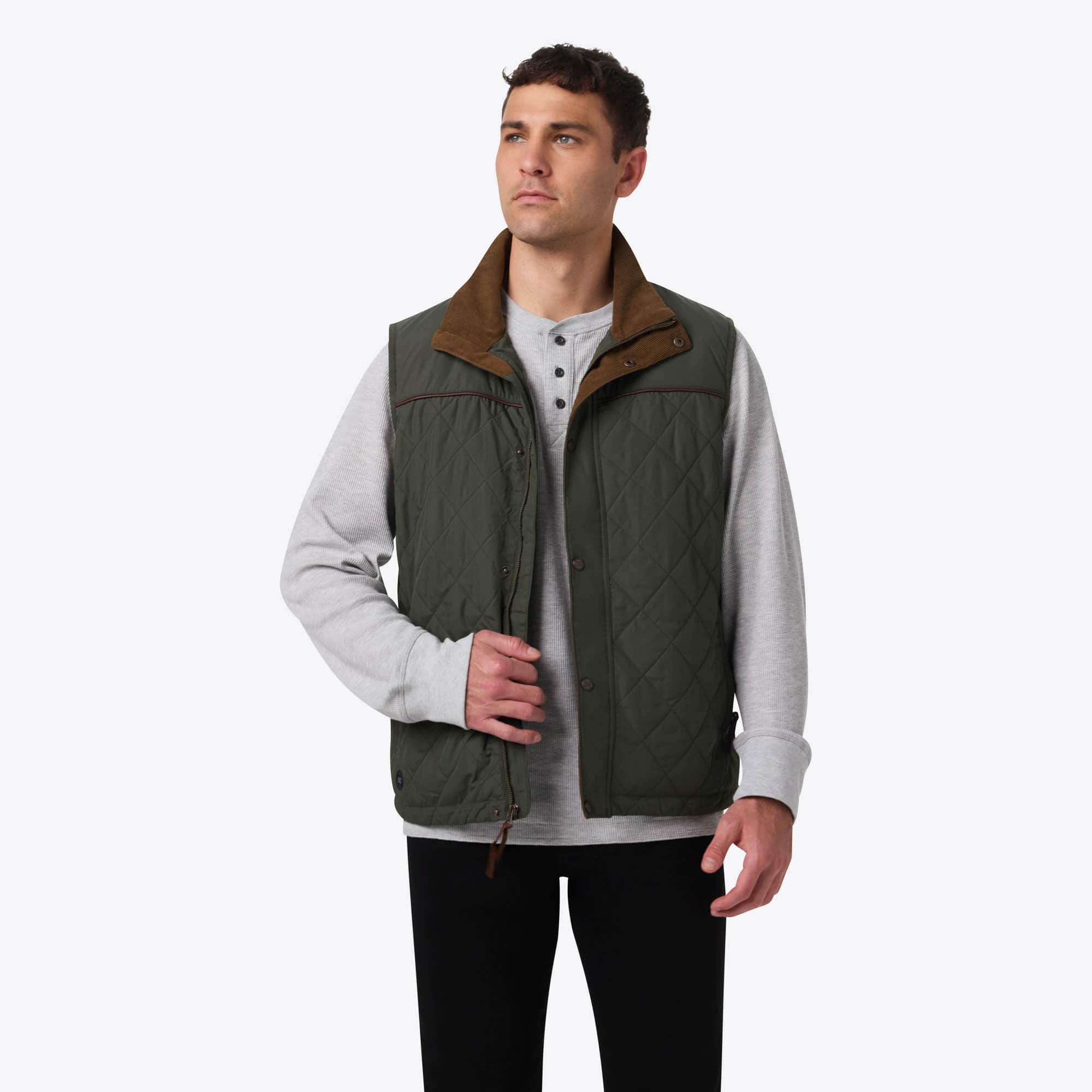 Mobile Warming - Men's Duke Heated Vest - Forest Green