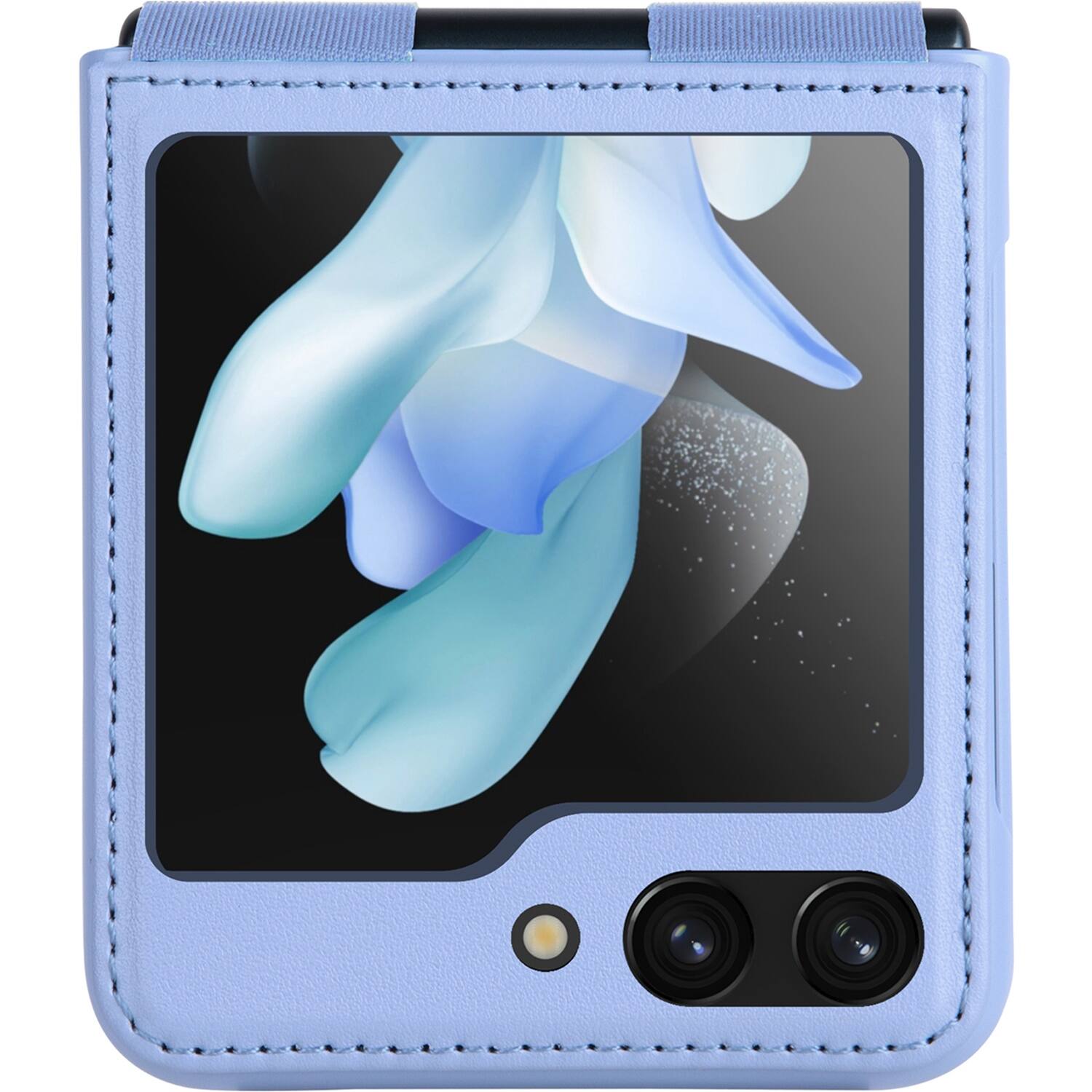 Alt View 12. SaharaCase - Leather Kickstand Case for Samsung Galaxy Z Flip5 - Lavender.