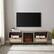 Alt View 11. Walker Edison - Boho Rattan-Door Electric Fireplace Console - Driftwood.