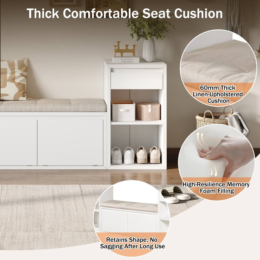 Thick Comfortable Seat Cushion

- Life Ins ondinary ALFRED STEGUTZ
- 60mm Thick Linen-Upholstered Cushion
- High-Resilience Memory Foam Filling
- Retains Shape, No Sagging After Long Use