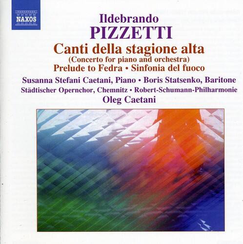 Pizzetti / Caetani / Robert-Schumann Philharmonie - Concerto for Piano & Orchestra / Prelude to - COMPACT DISCS [CD]
