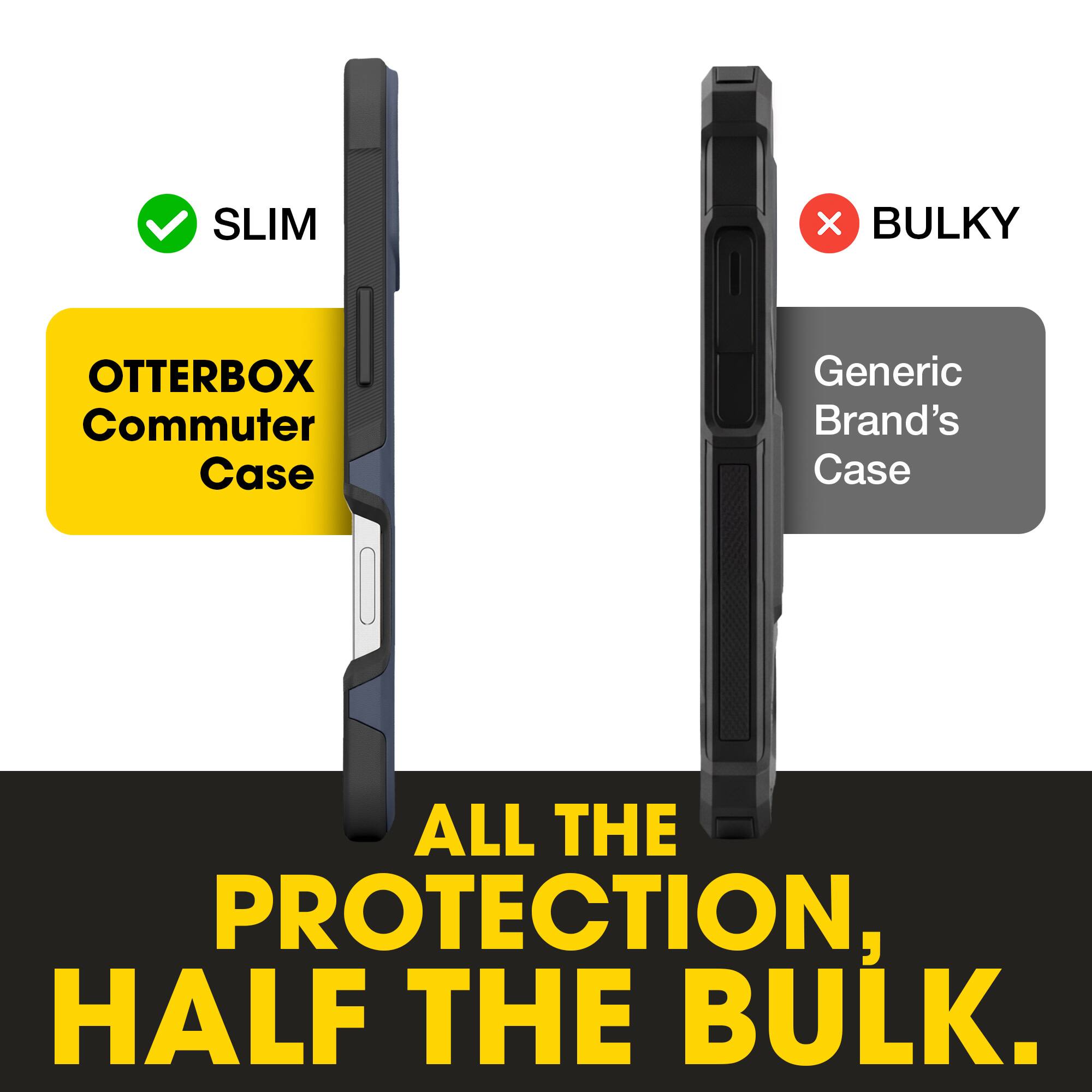 SLIM X BULKY  
OTTERBOX Commuter Case  
Generic Brand's Case  
ALL THE PROTECTION, HALF THE BULK.