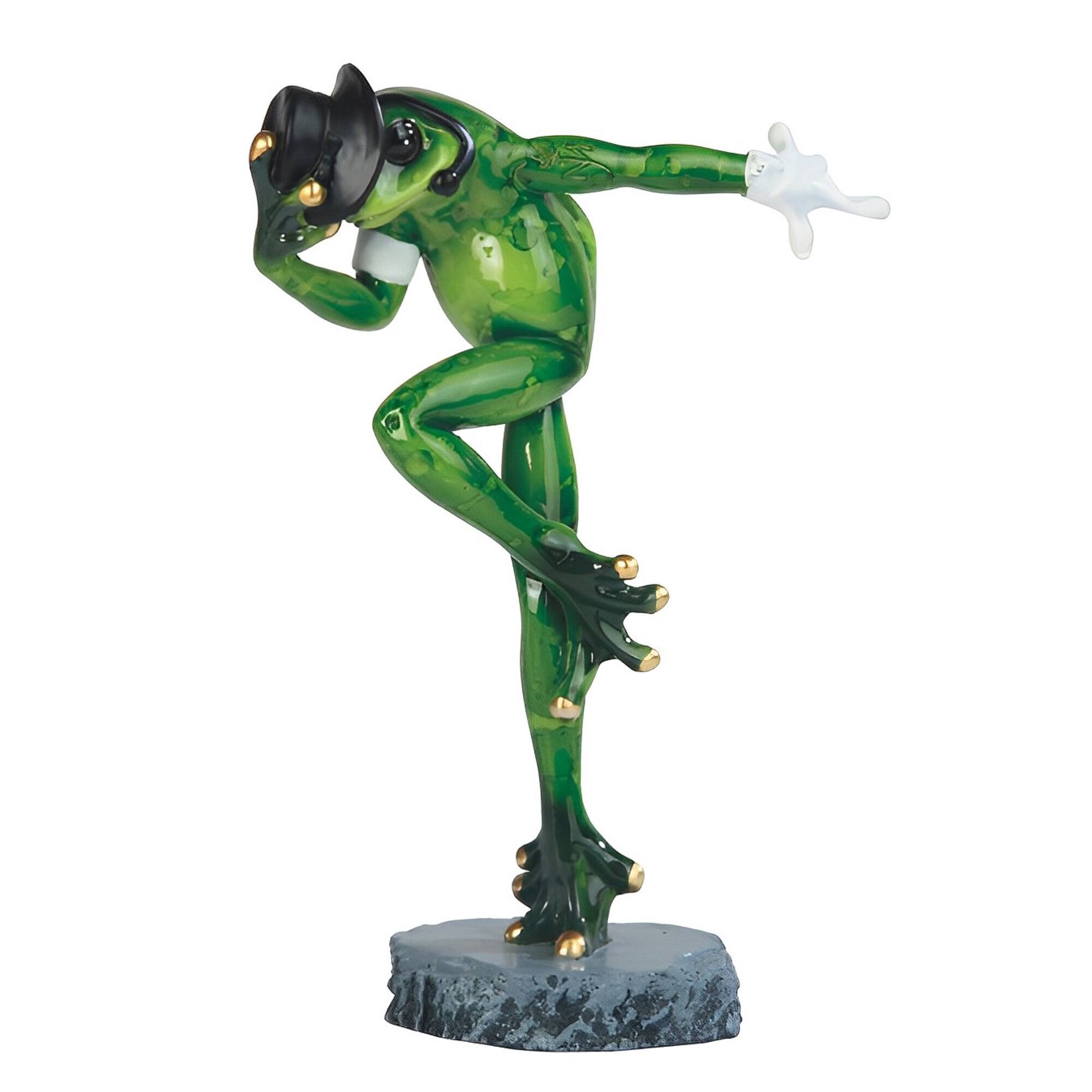 FC Design - 7"H Michael Jackson Frog with Glove and Hat Animal Figurine Statue Desk Tabletop Home Decor Gift - Multi-Color
