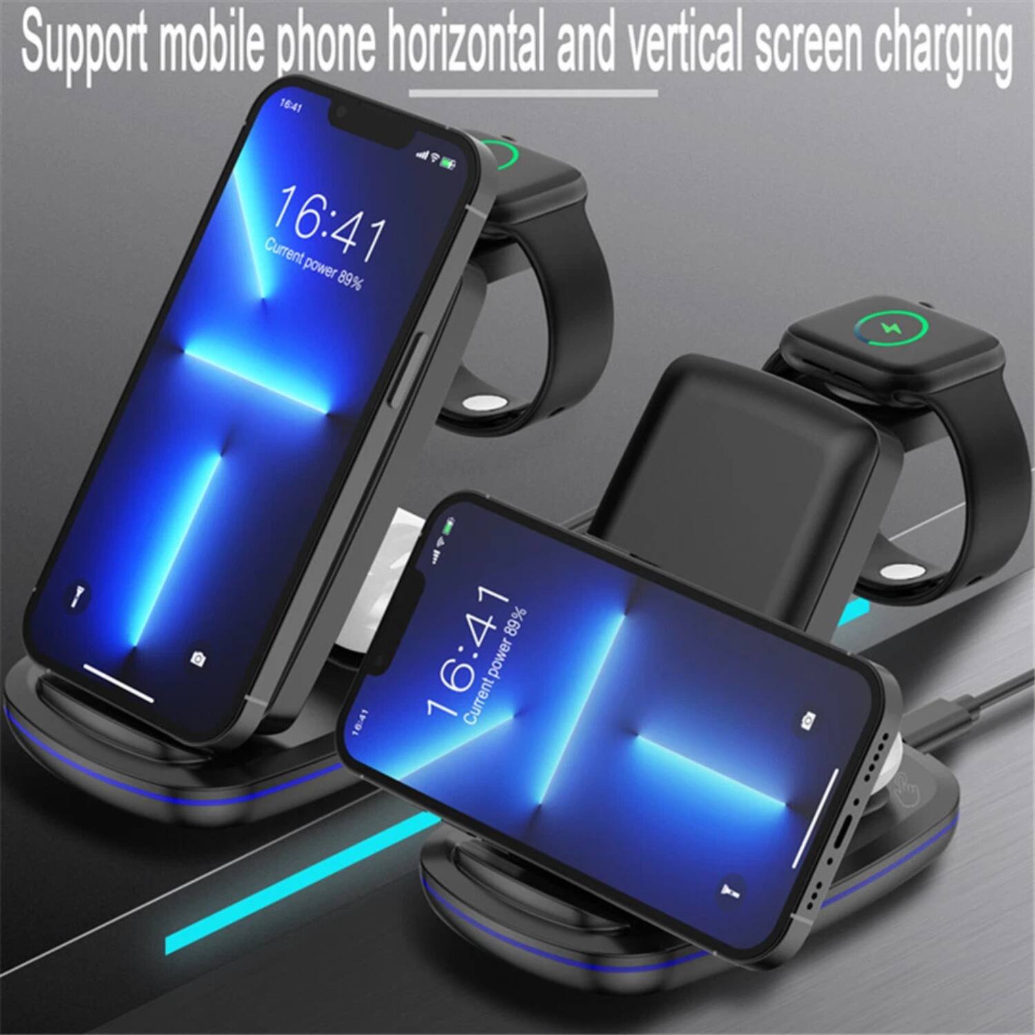 Support mobile phone horizontal and vertical screen charging

16:41
Current power 89%

16:41
Current power 89%