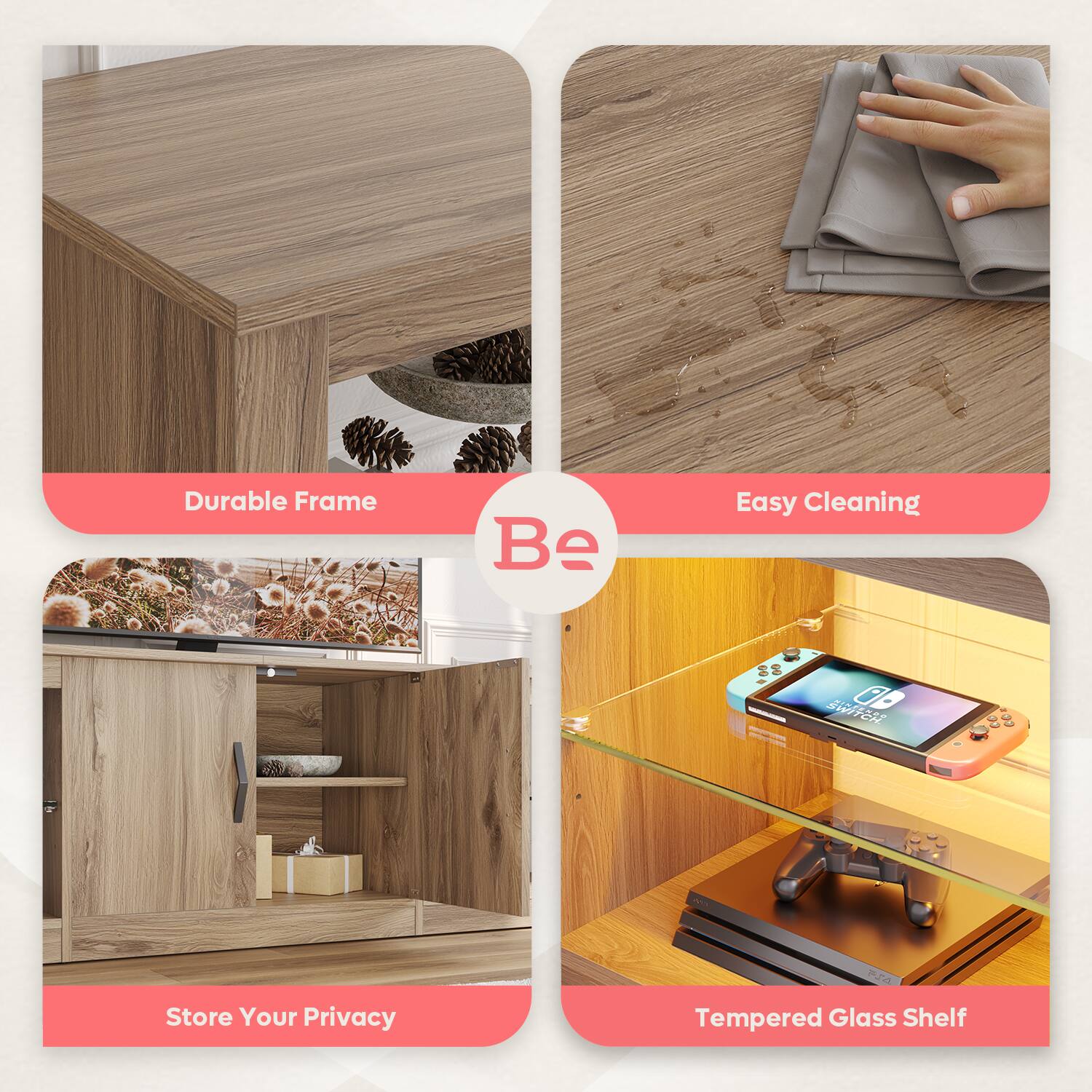 - Durable Frame
- Easy Cleaning
- Store Your Privacy
- Tempered Glass Shelf