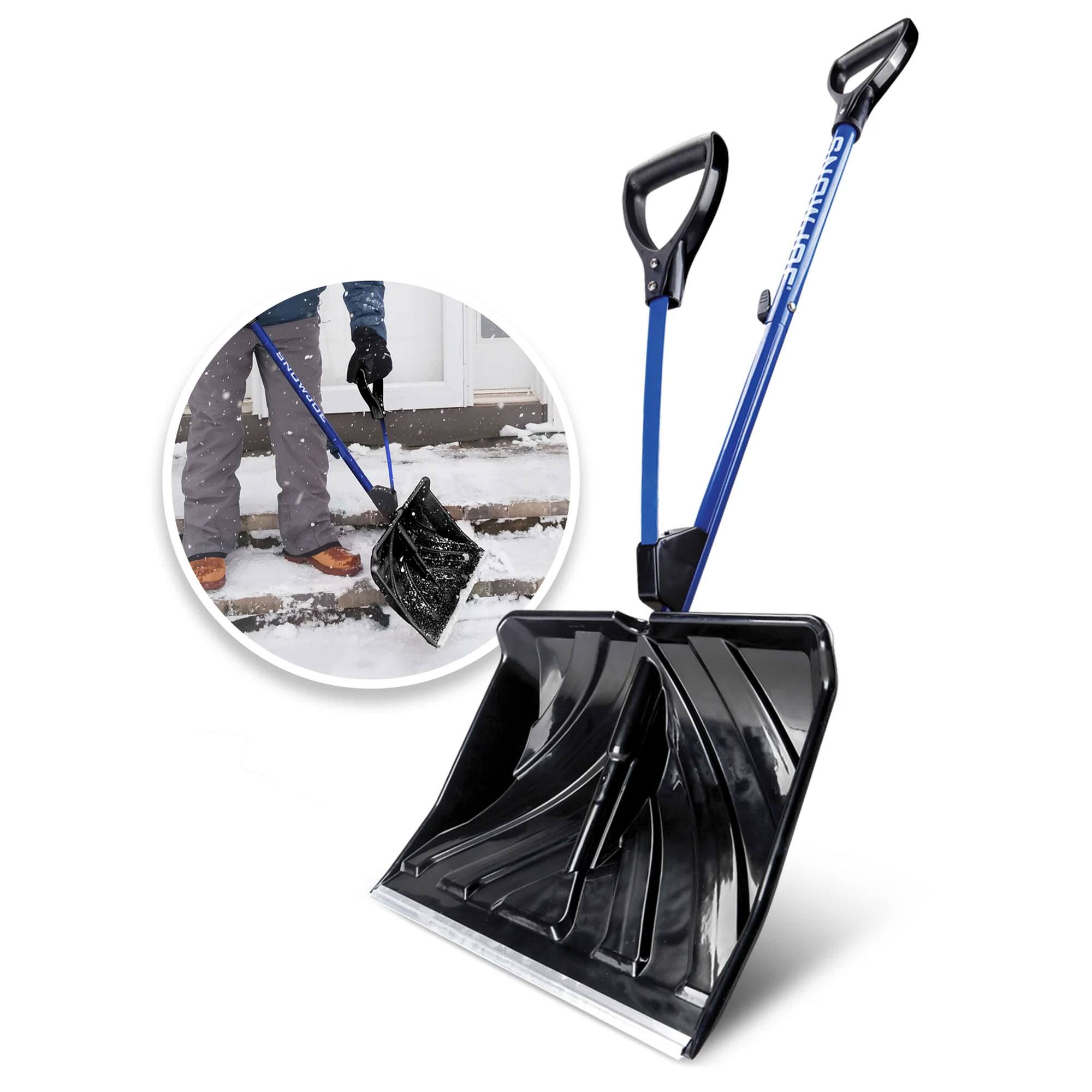 Alt View 4. Snow Joe - Snow Joe Shovelution Snow Shovel with 20" Shovel Blade and Handle, SJ-SHLV20 - Blue.