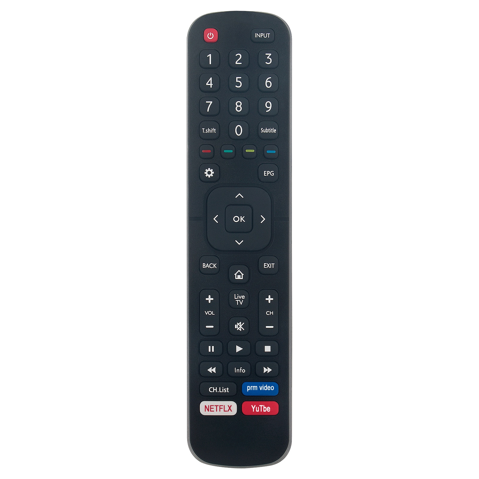 VINABTY - New EN2BS27K Replaced Remote Fits for Hisense Smart TV 43B7100UW 50B7100UW 65B7100UW 55B7100UW Q8600 65Q8600UWG B8000 - Black