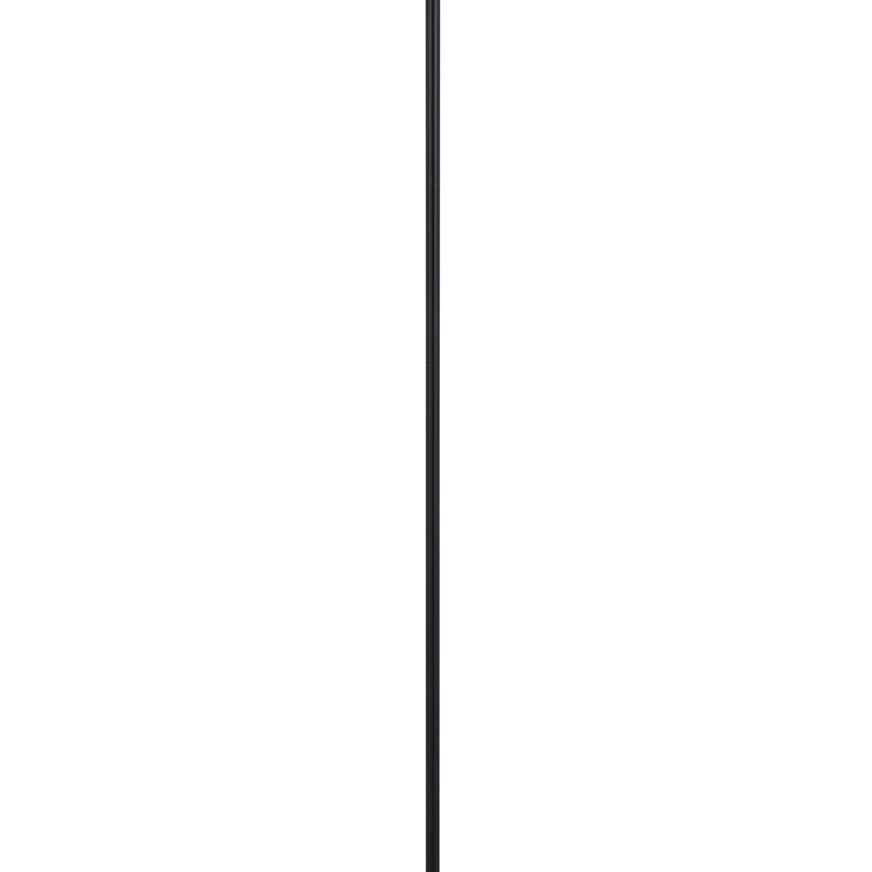 Left. Manhattan Lane - Sie 59 Inch Floor Lamp, Linen Shade, Round Base, Metal Pole.