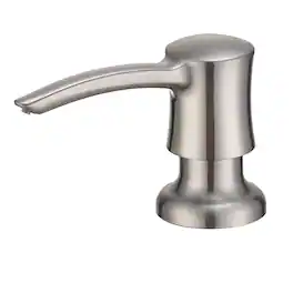 Dapper Styles - Soap Dispenser For Kitchen Sink Built In Brushed Nickel Abs Pump Head With Bottle - Brushed Nickel-ABS Pump