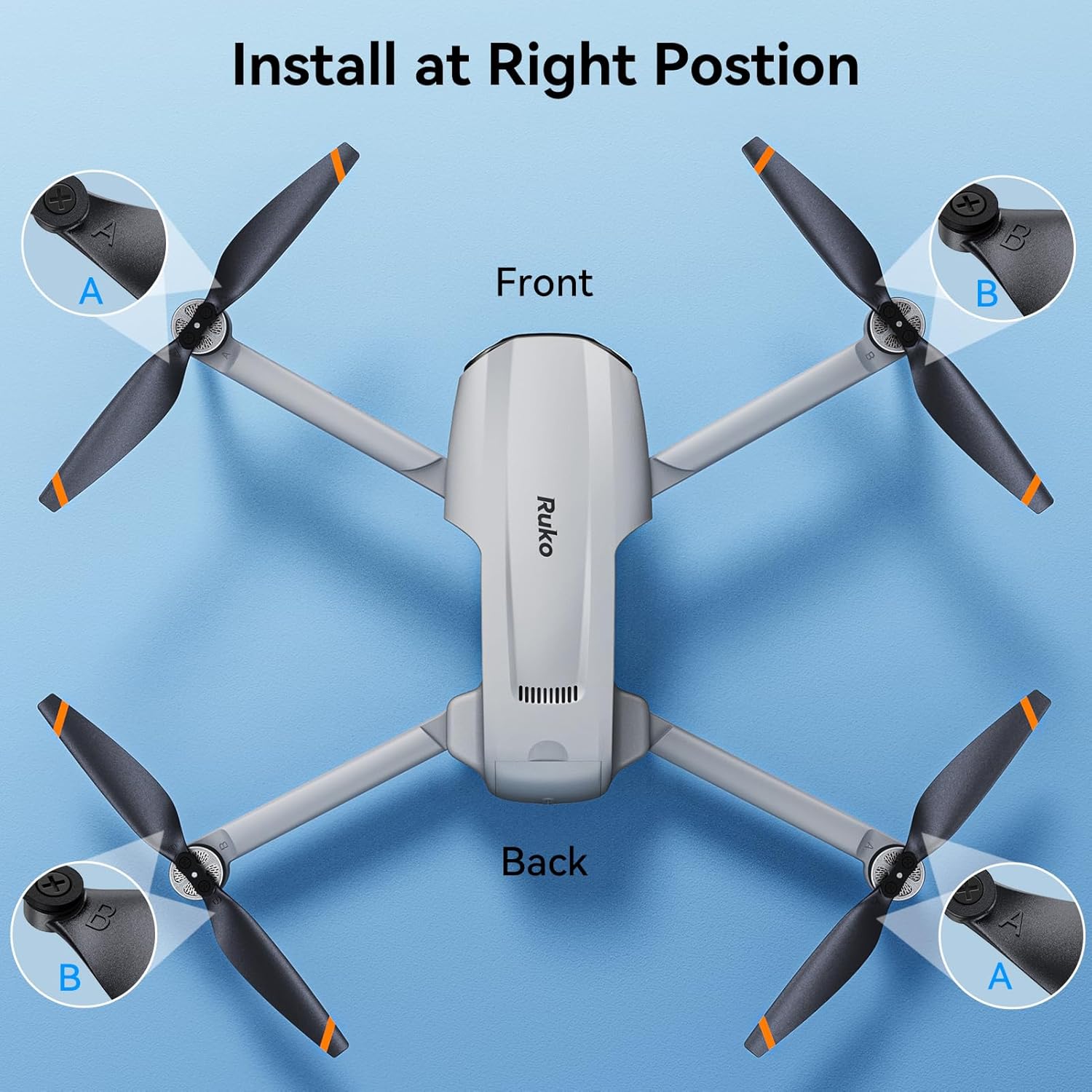 Install at Right Position

Front: A A

Back: B B