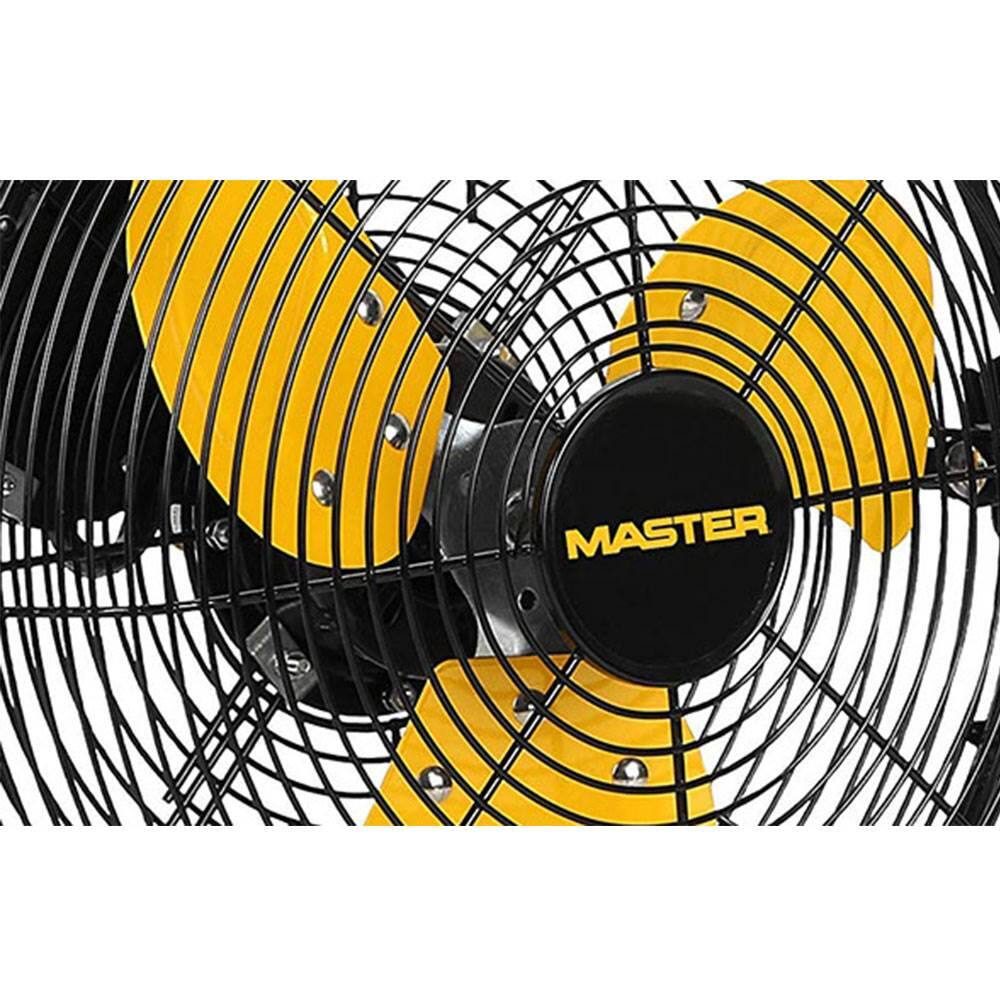 Alt View 3. Master - Master Professional 12 inch High Velocity Powerful Direct Drive Steel Floor Fan - Black.
