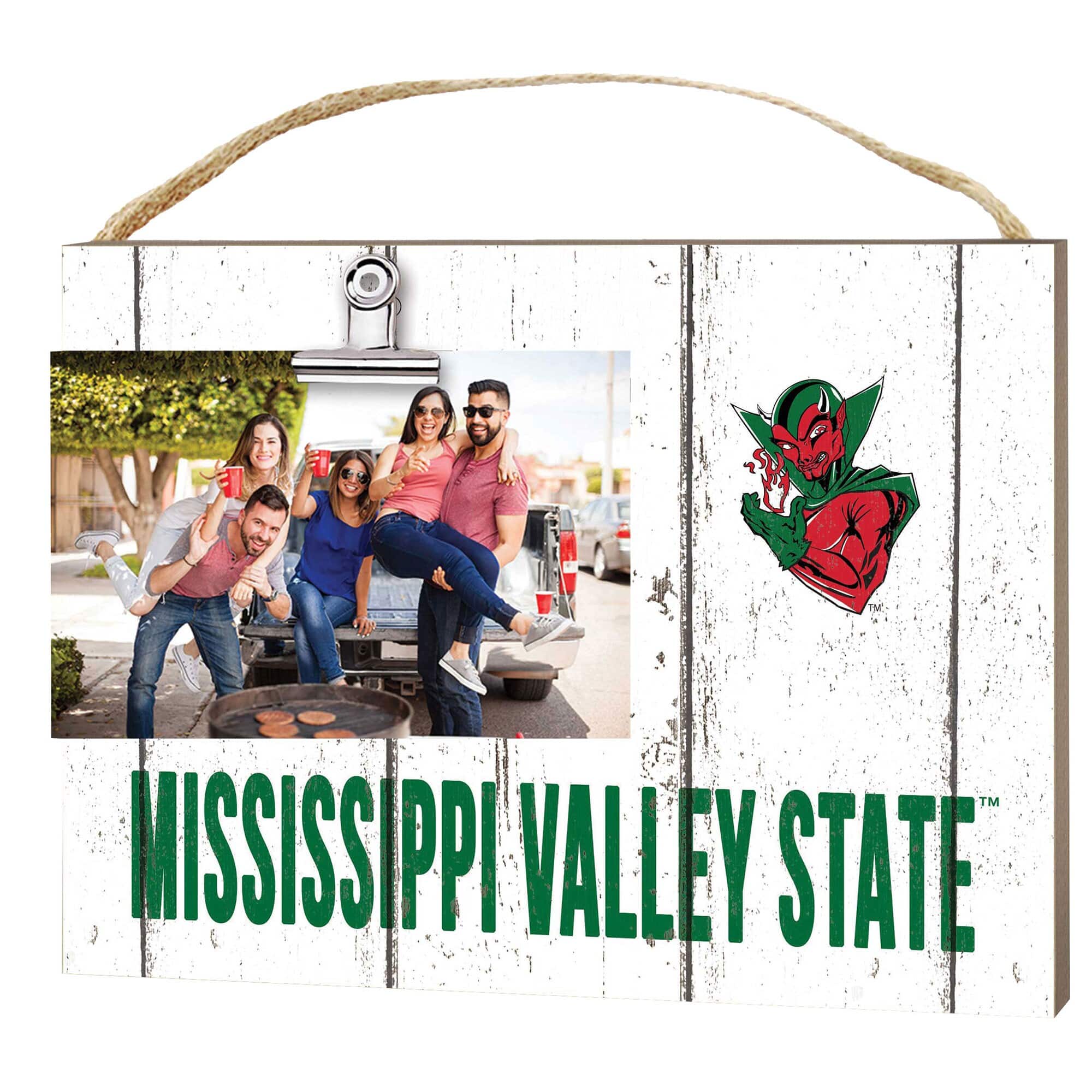 "Jardine - Mississippi Valley State Delta Devils 8"" x 10"" Weathered Clip It Frame - White" price history on PriceWatchPro