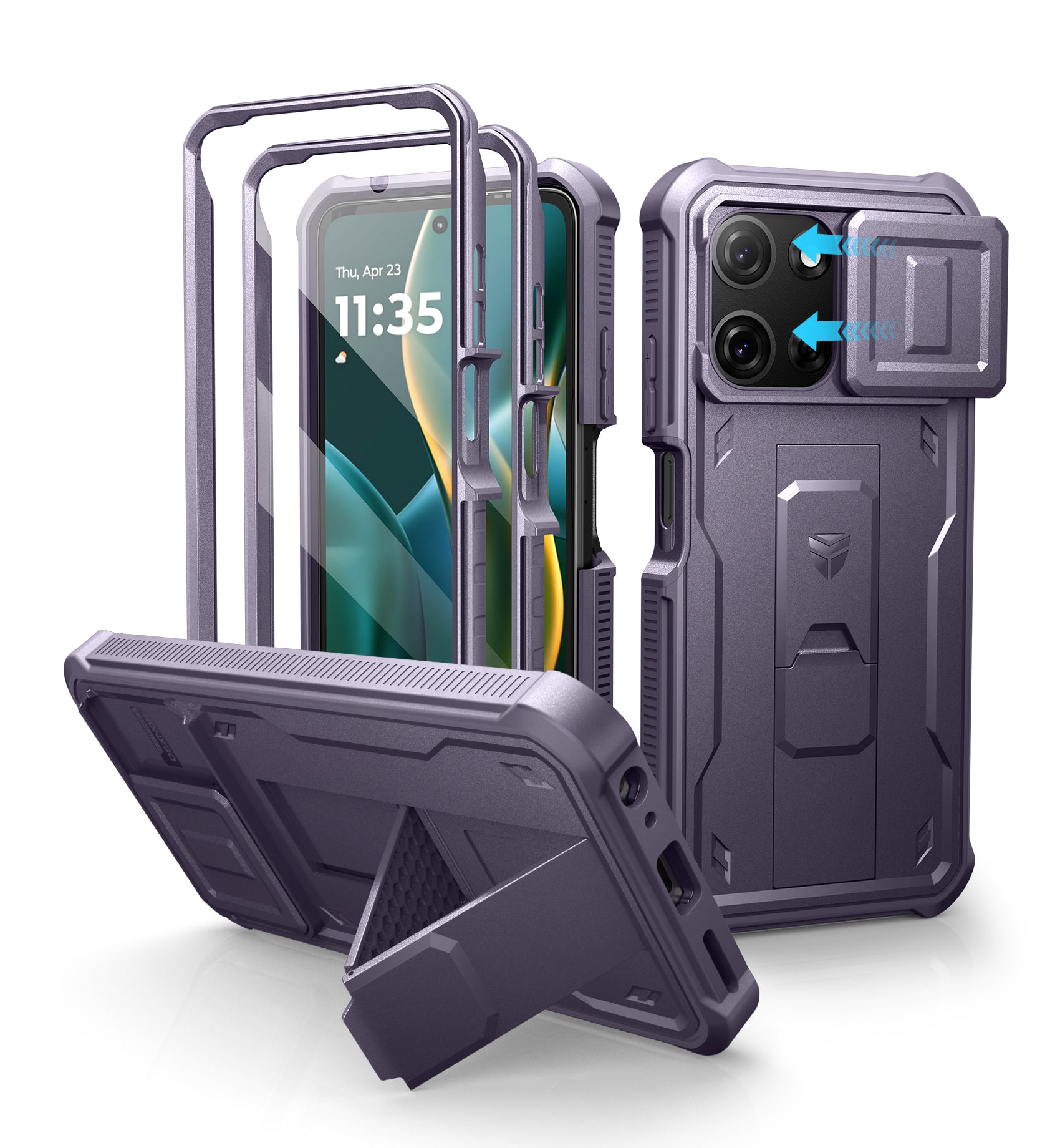 dexnor - for Motorola Moto-G 2025 Case Heavy Duty Protection Shockproof Moto-G 5G 2025 Case 6.7 inch - Phantom Purple price history on PriceWatchPro