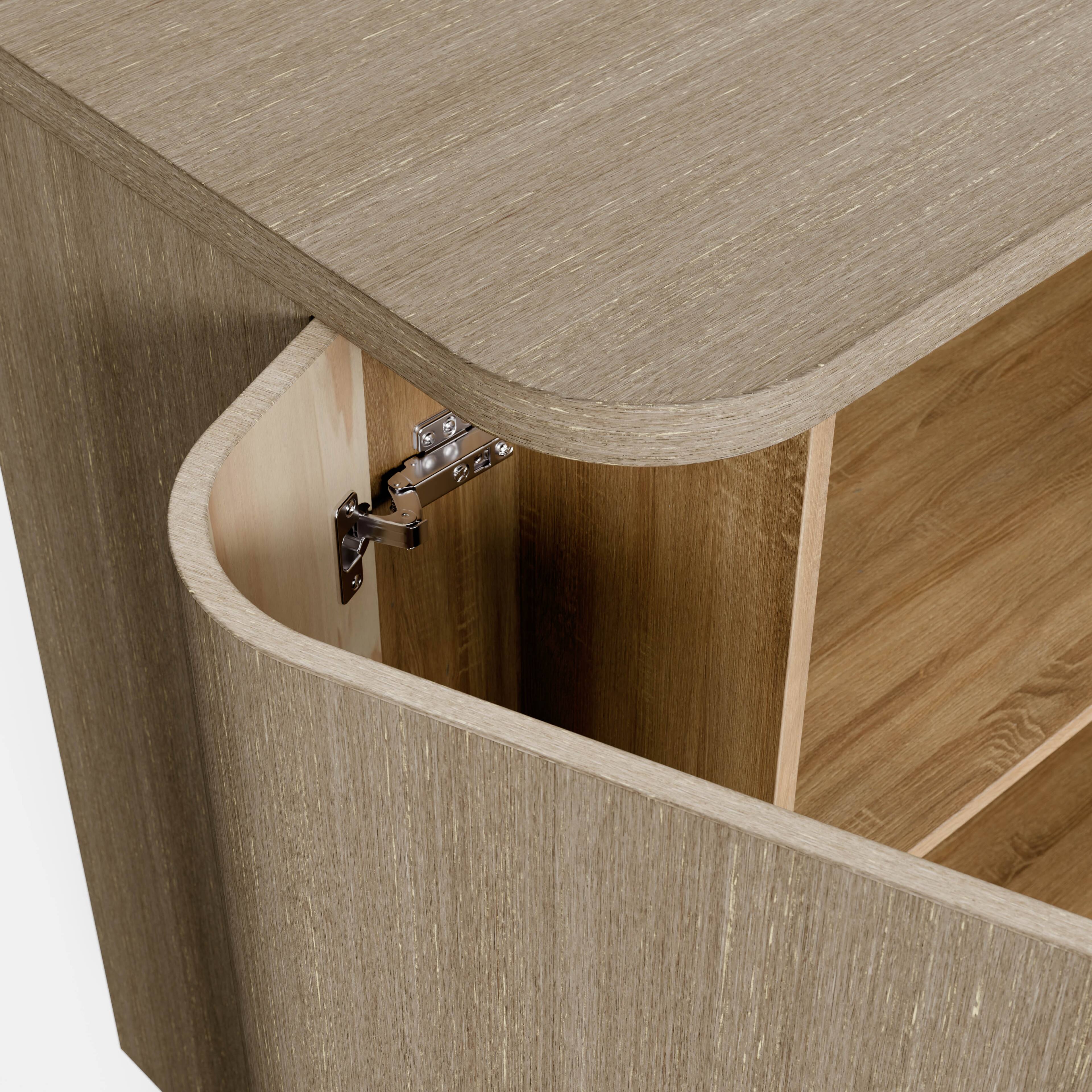 Alt View 10. Homsee - Homsee Modern Storage Cabinet with Drawers and Shelves, Waterproof Top, Smooth Slides & Rounded Corners for Living Room - Wooden.