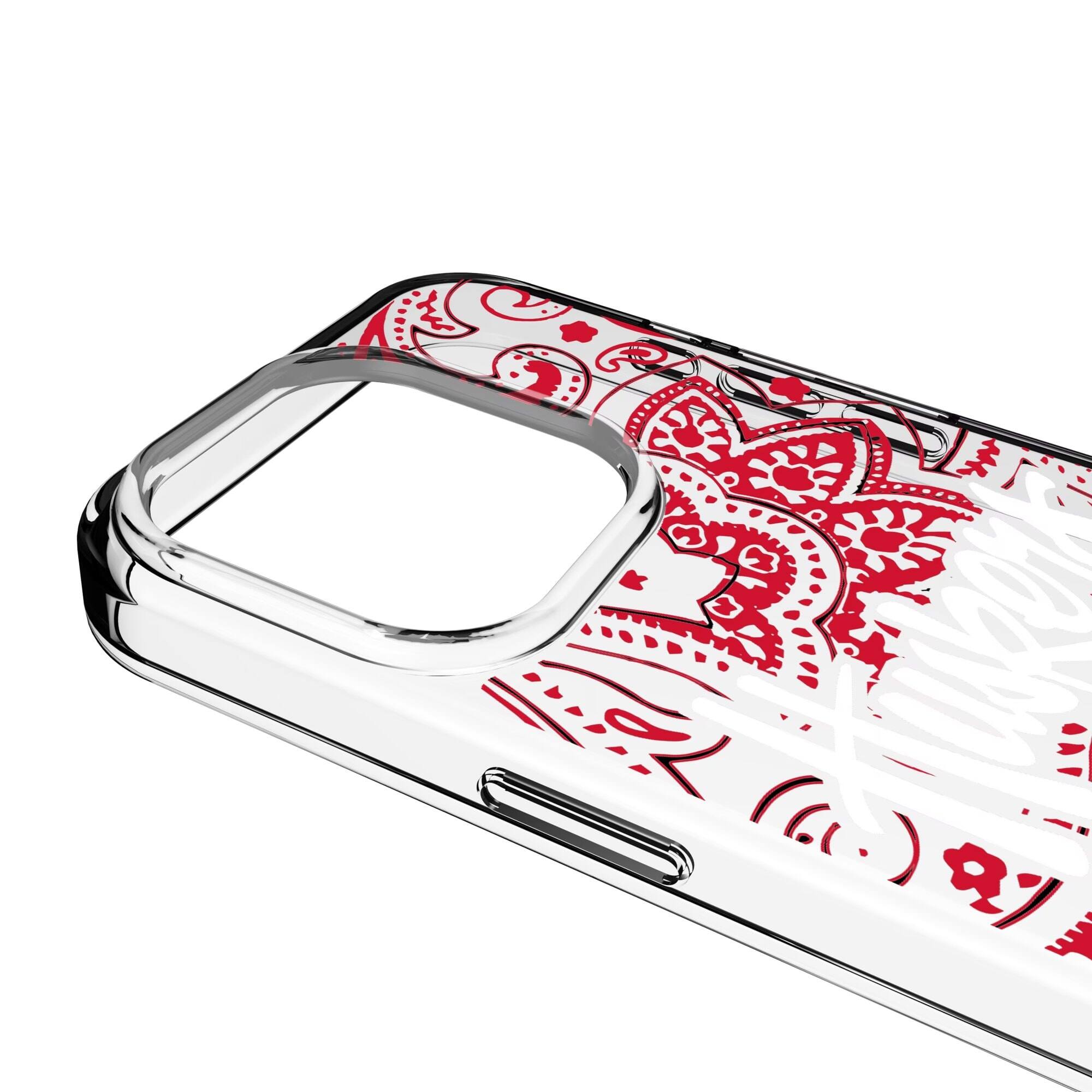 Alt View 2. Keyscaper - Nebraska Huskers Paisley iPhone Clear Case - 16 Pro Max - Multicolor.
