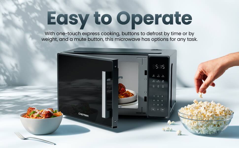 Easy to Operate

With one-touch express cooking, buttons to defrost by time or by weight, and a mute button, this microwave has options for any task.