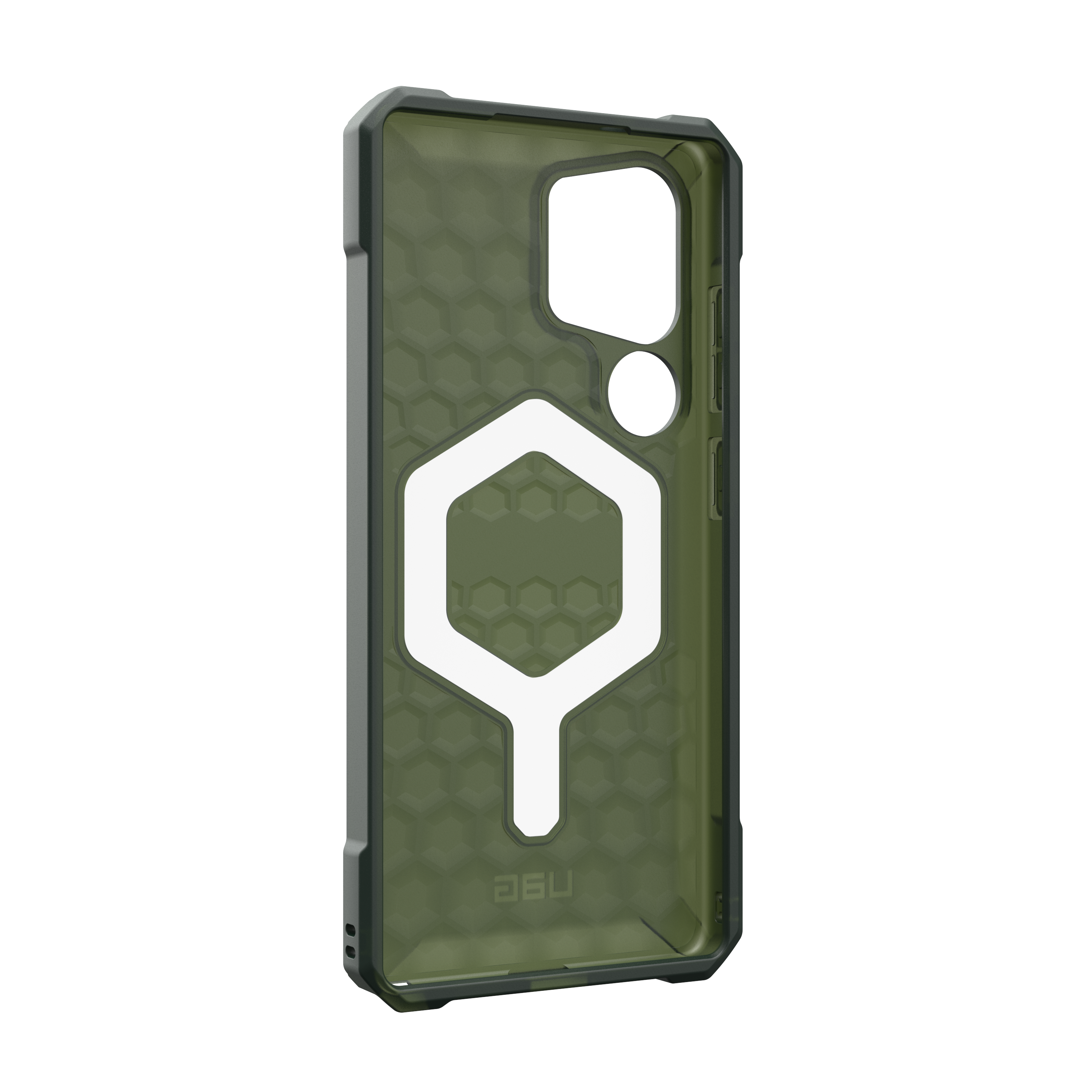 Alt View 10. UAG - Essential Armor Series Case with Magnet for Galaxy S25 Ultra - Translucent Olive.